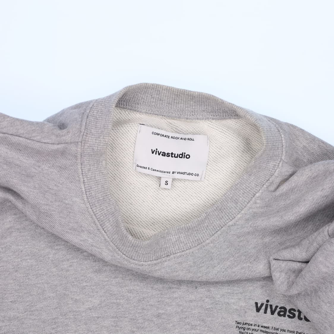 [S] 비바스튜디오 오버핏 맨투맨티셔츠 1212H1 상품이미지3