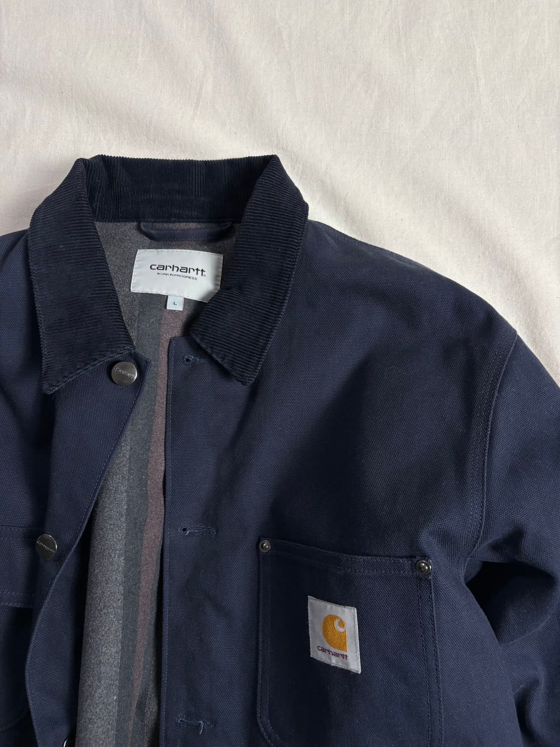 Carhartt wip 칼하트 네이비 초어코트 자켓 L 상품이미지3