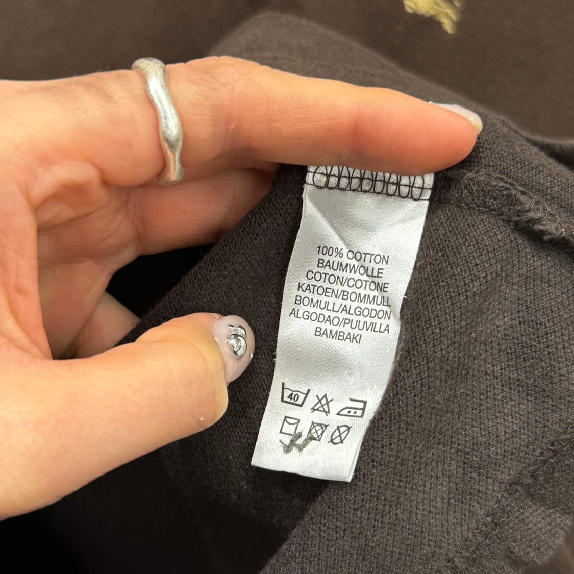 버버리 런던 노바체크 카라 반팔 폴로 셔츠 자수 로고 디테일 브라운 상품이미지8