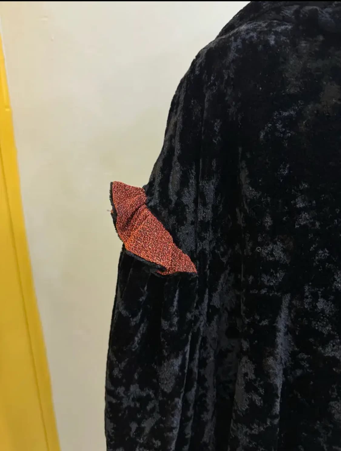 LUCKY CHOUETTE 벨벳 후드 집업 자켓 / 블랙빈티지 상품이미지5