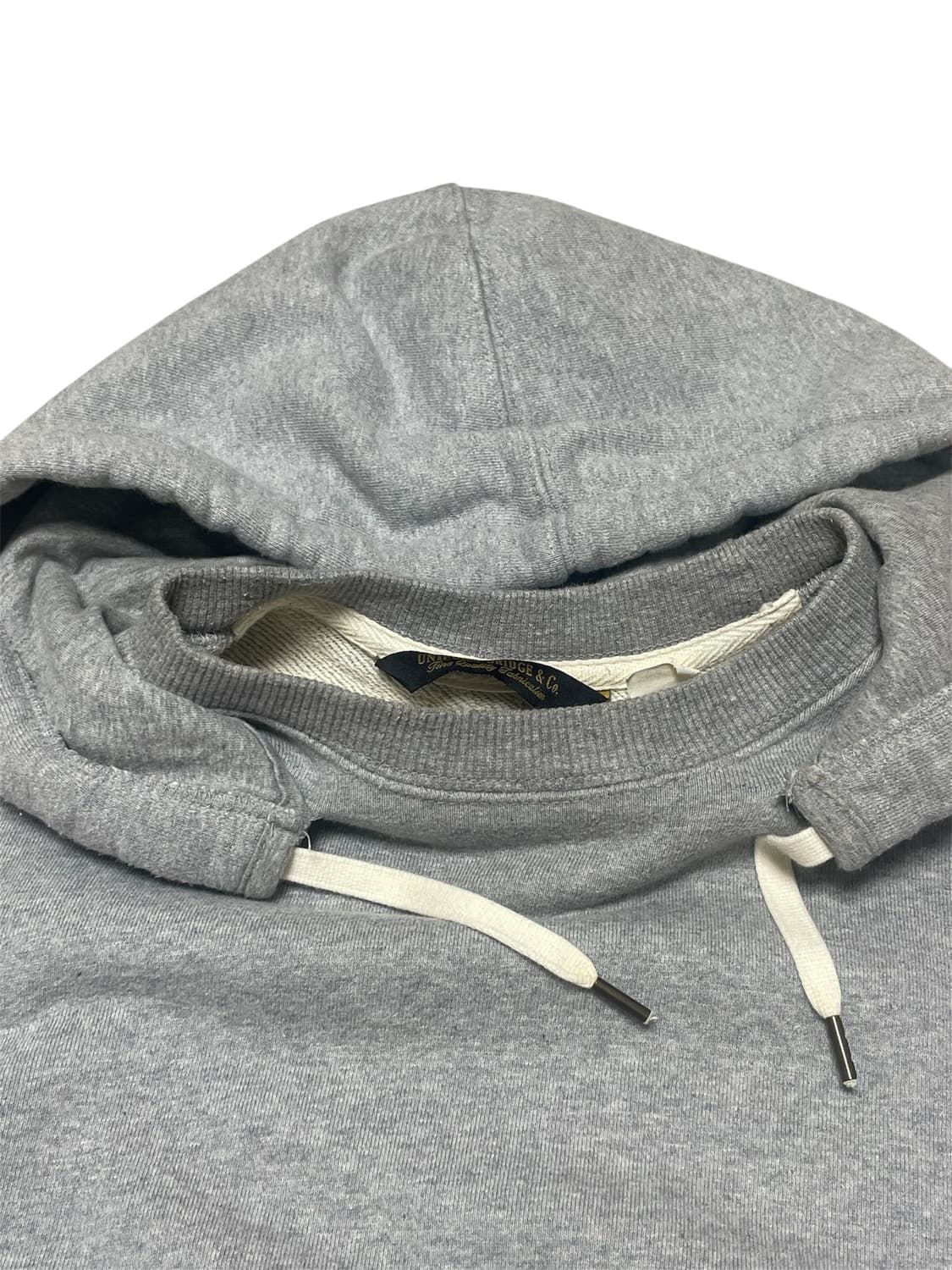 유니폼브릿지 코튼 로고 긴팔 맨투맨 후드티 그레이 상품이미지4