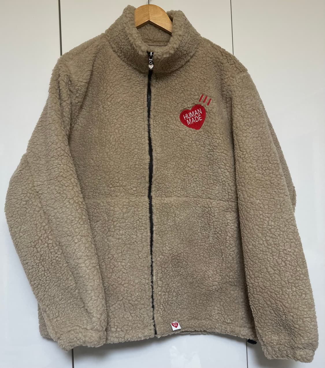 휴먼메이드 뽀글이 플리스 자켓 진베이지 상품이미지1