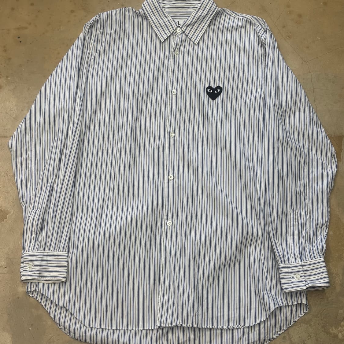 🫶🏻 꼼데가르송 Stripe 블랙 와펜 셔츠 🫶🏻 상품이미지1