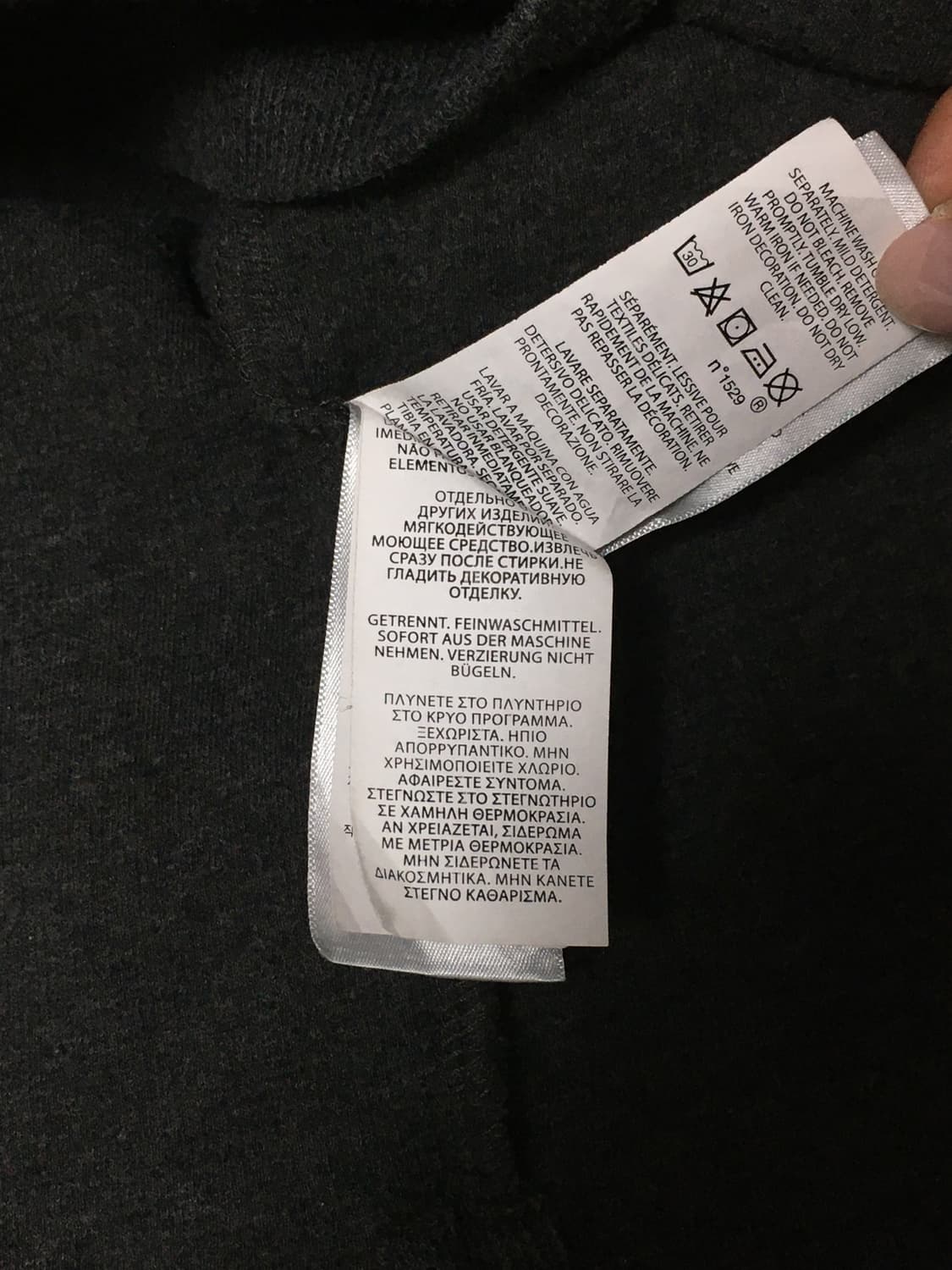 폴로랄프로렌-클래식 에스터이트 리브 쿼터 지퍼 풀오버 스웨터 다크 그레이 상품이미지4