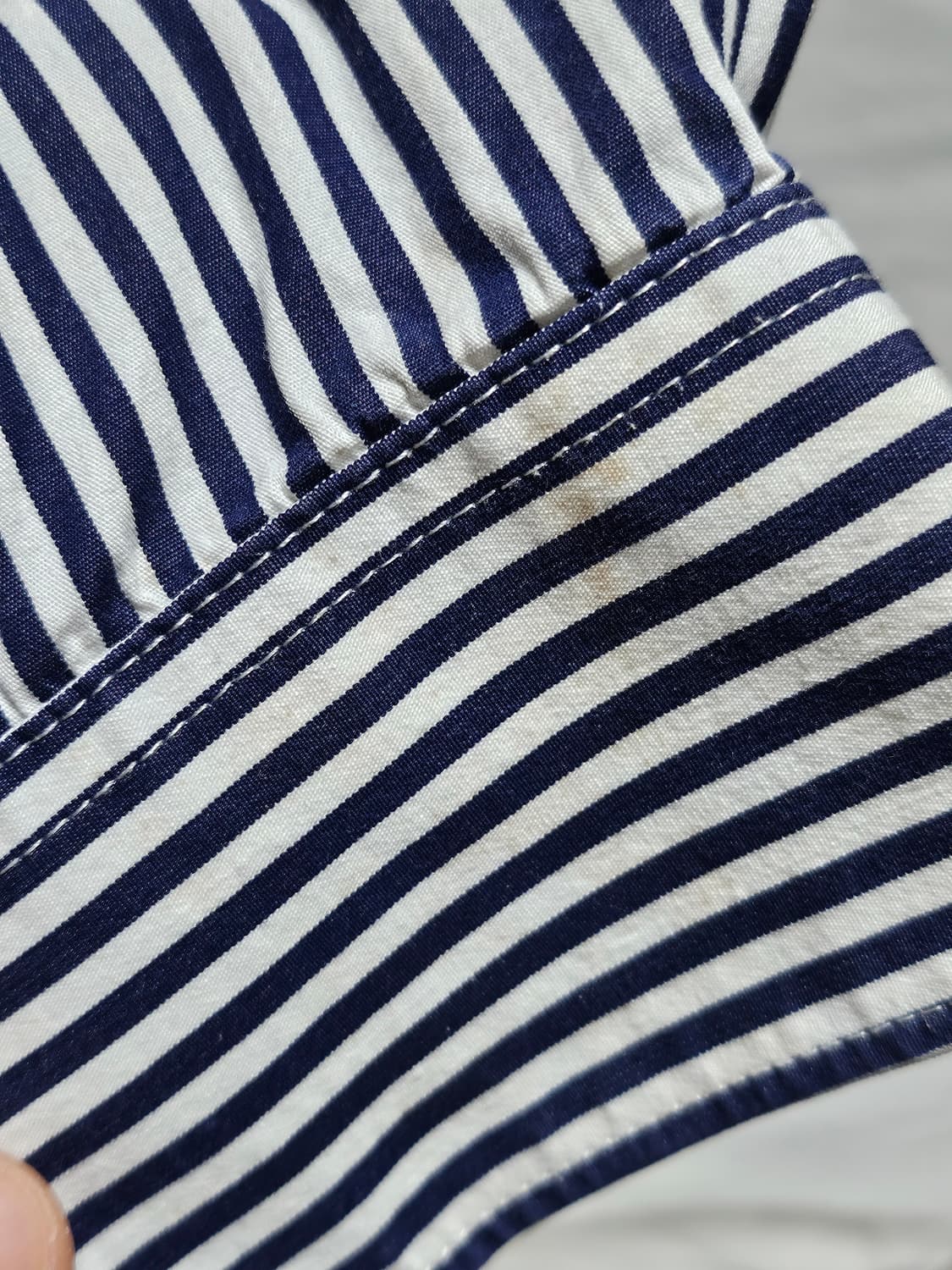 꼼데가르송 play 블랙 하트 스트라이프 셔츠 L 상품이미지10