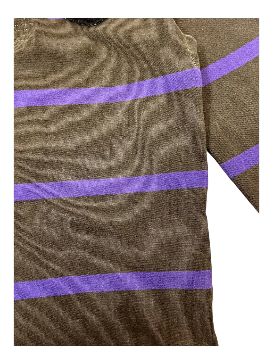 랄프로렌 스트라이프 럭비티 브라운 S #csz1751 상품이미지6