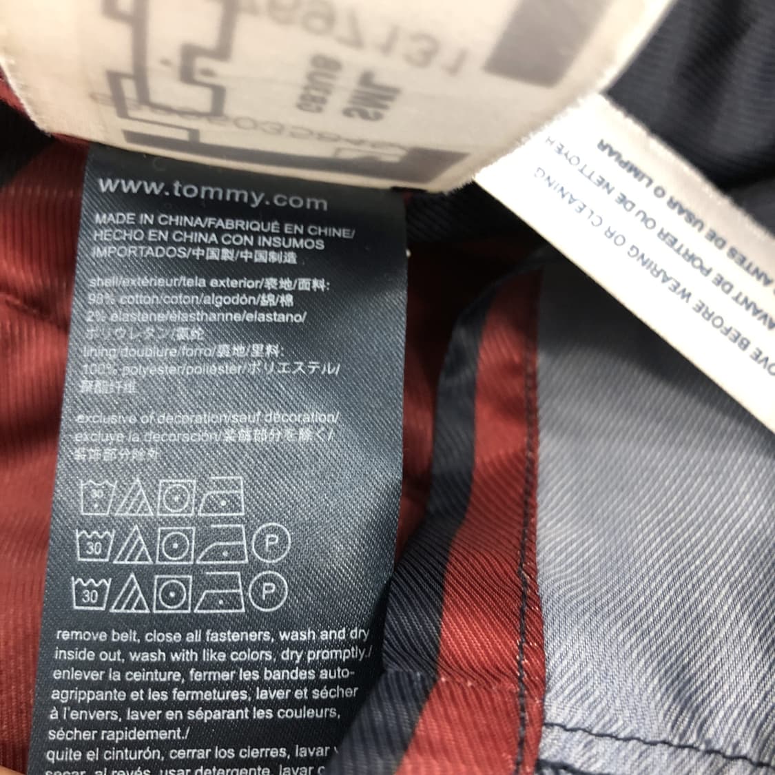 타미힐피거 완장 트렌치코트 L 싱글 상품이미지6