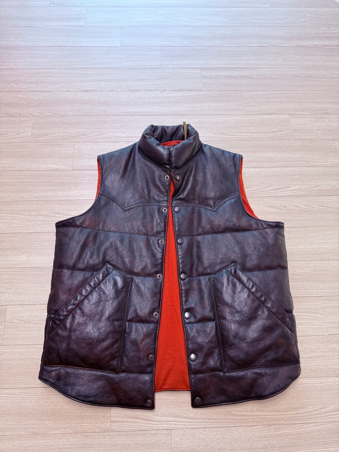 rrl 더블알엘 소가죽 퀄팅 베스트 xl 초레어템 상품이미지1