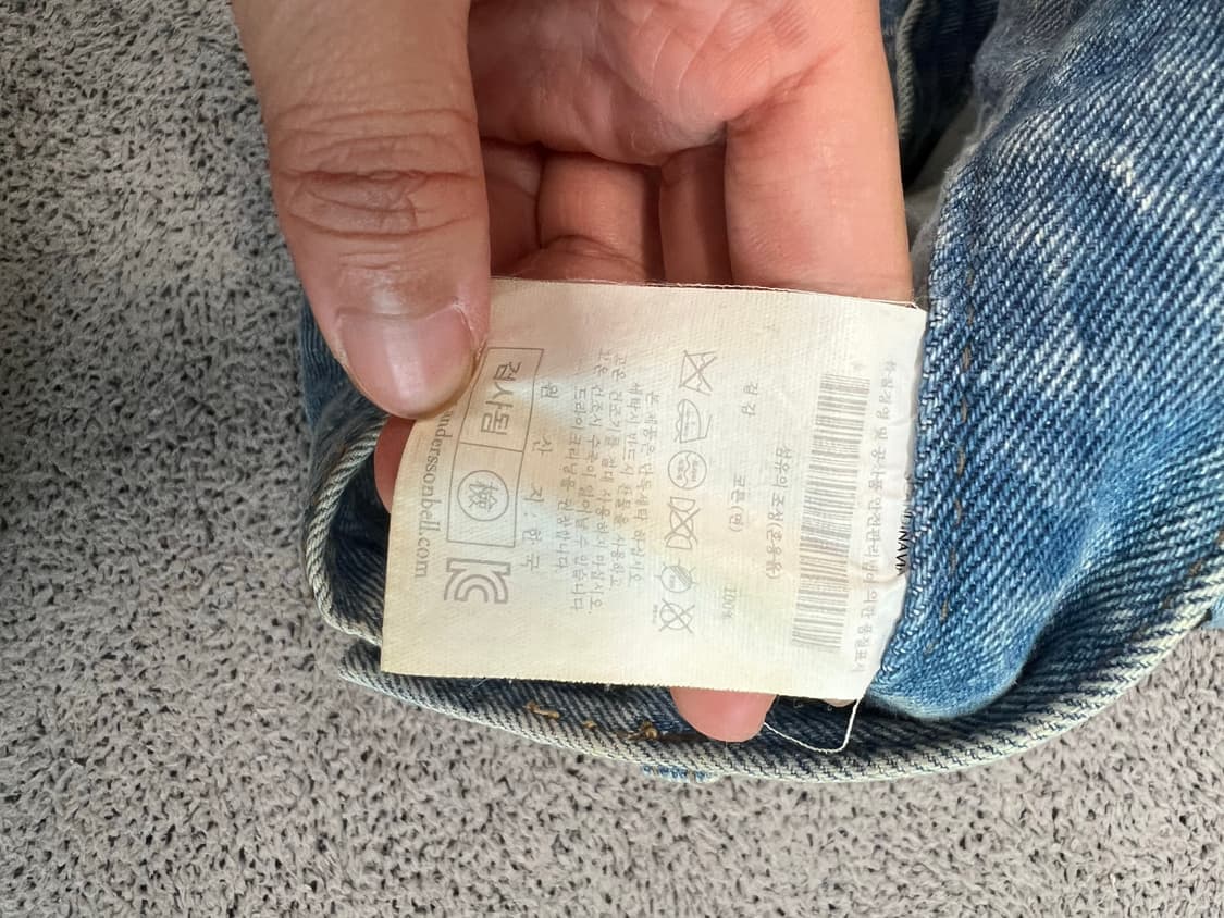 (M) 앤더슨벨 데님 반바지 상품이미지3