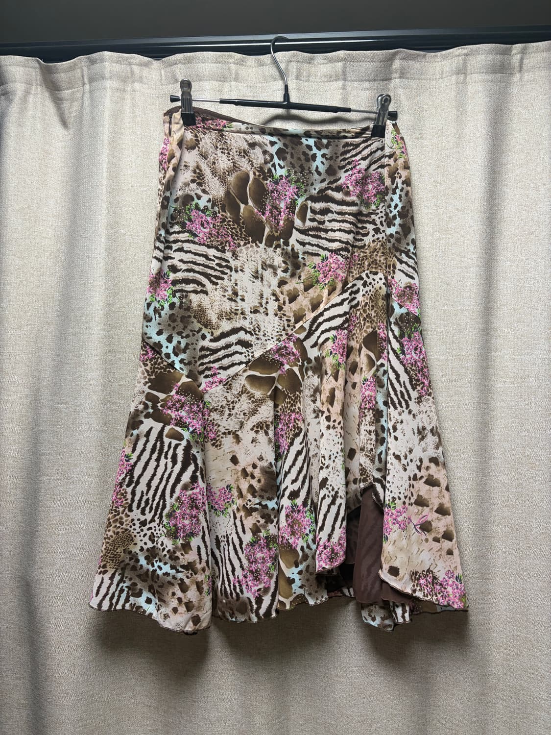 레오파드 지브라 쉬폰 스커트 상품이미지2