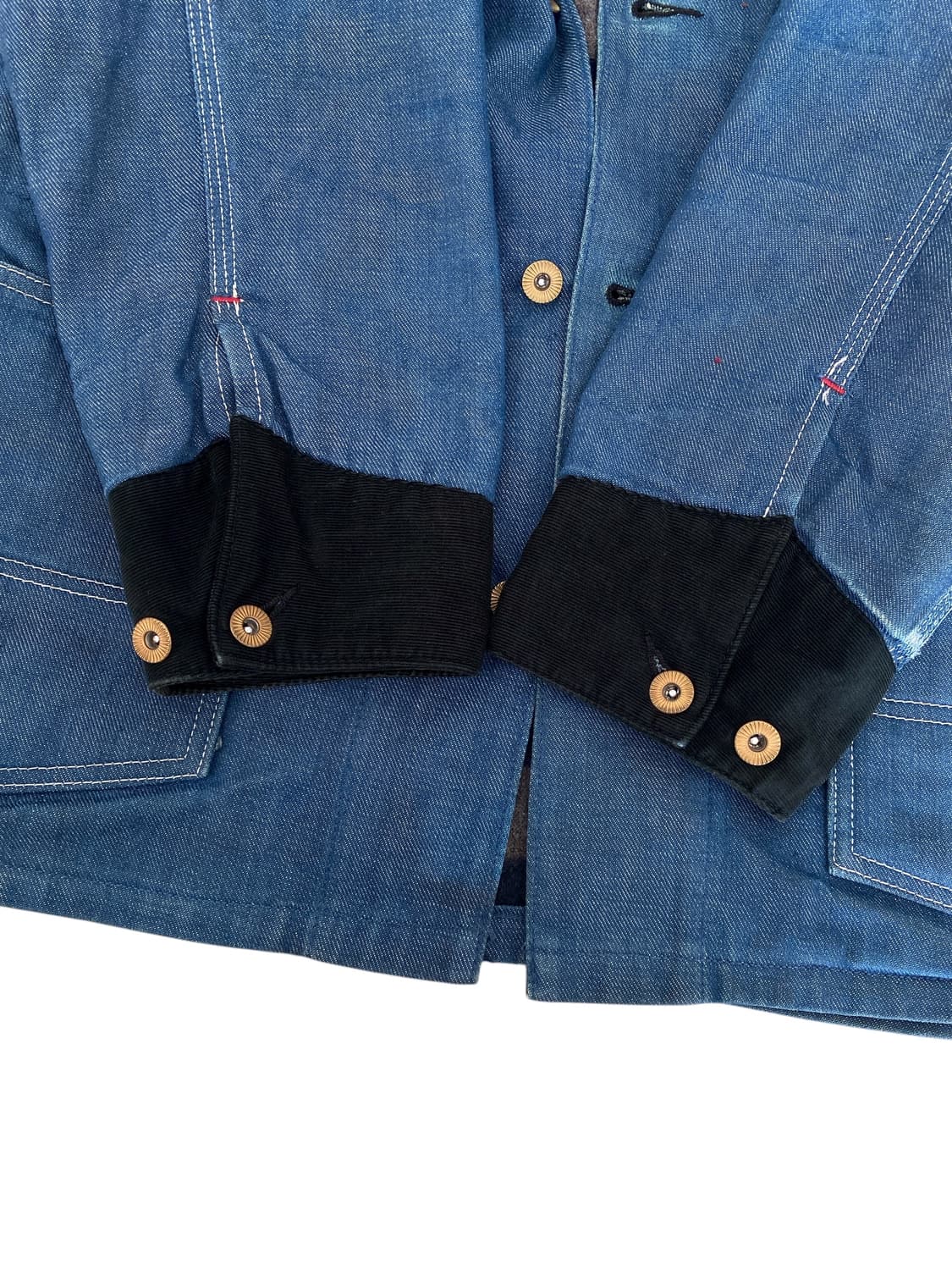 샌포라이즈드 플랭킷 안감 데님 커버올 자켓 상품이미지7