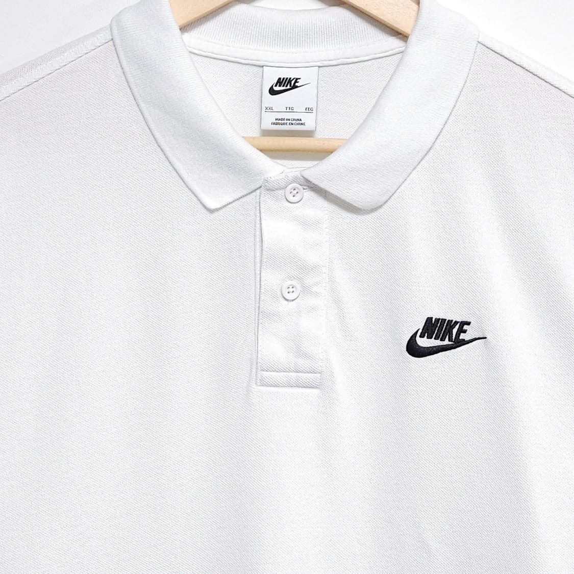 110)NIKE 나이키 반팔 카라티 화이트 상품이미지2