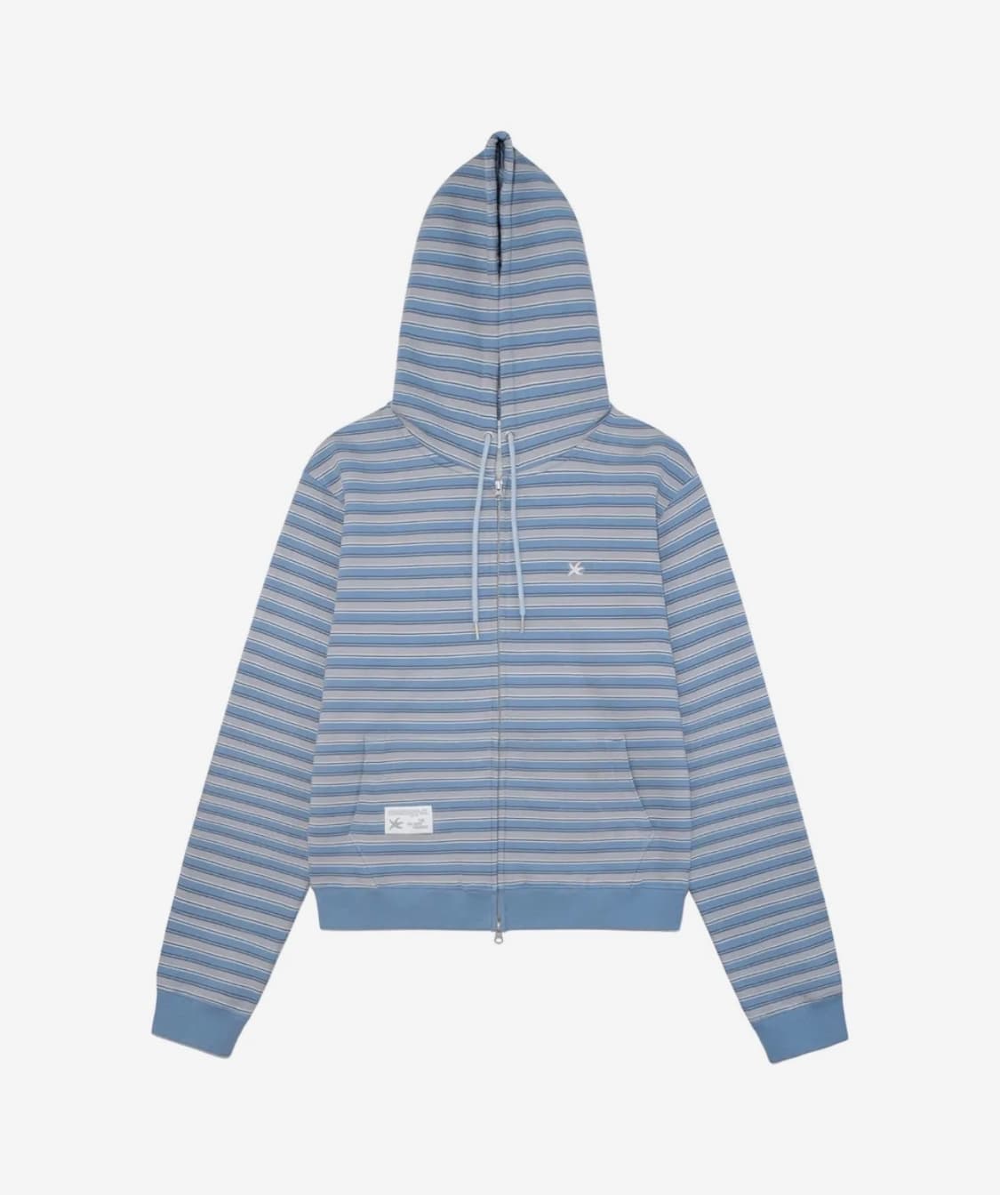 TCM stripe standard hooded zip-up (blue) 상품이미지1