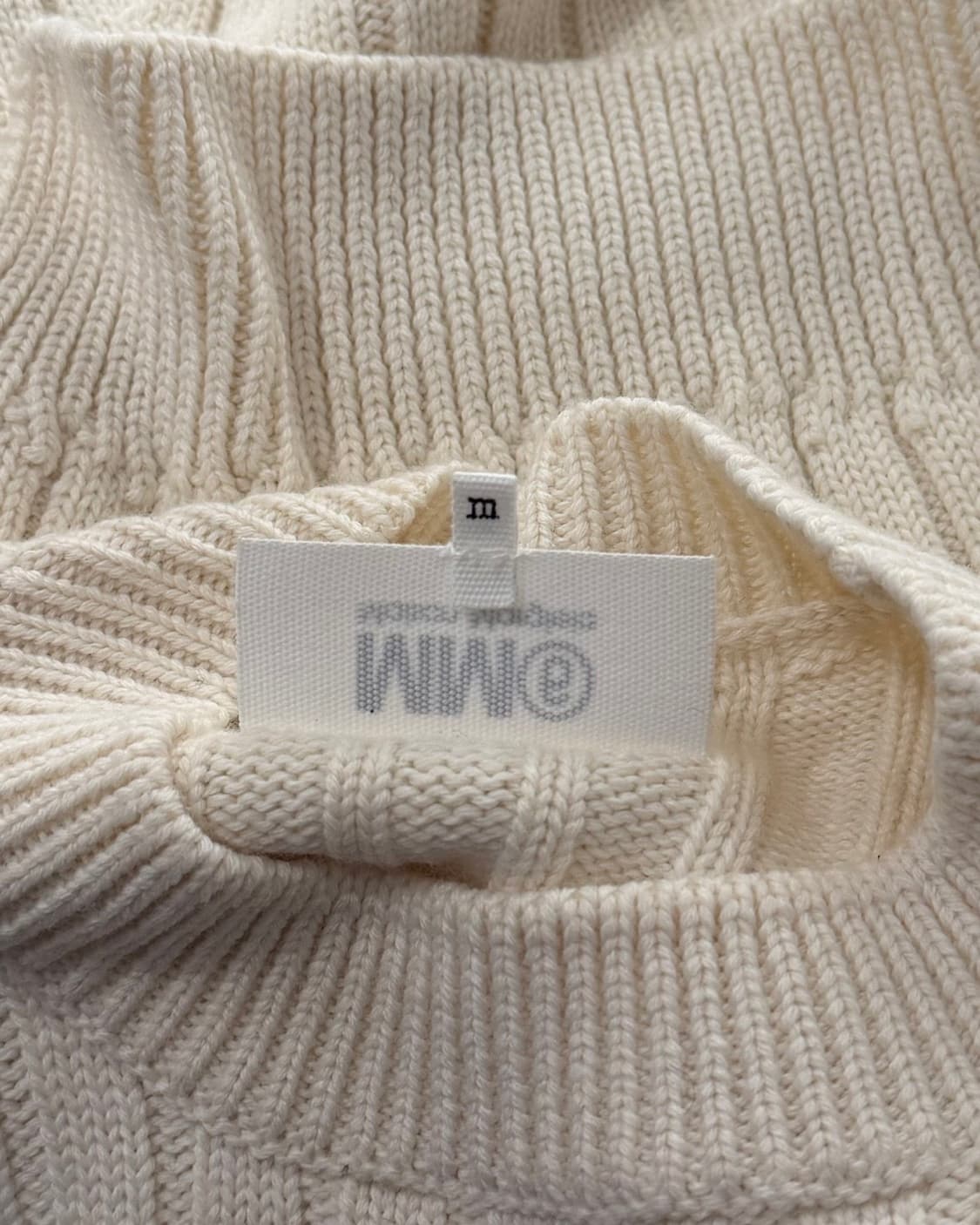 mm6 아이보리 백 오픈 립 니트 탑 상품이미지8