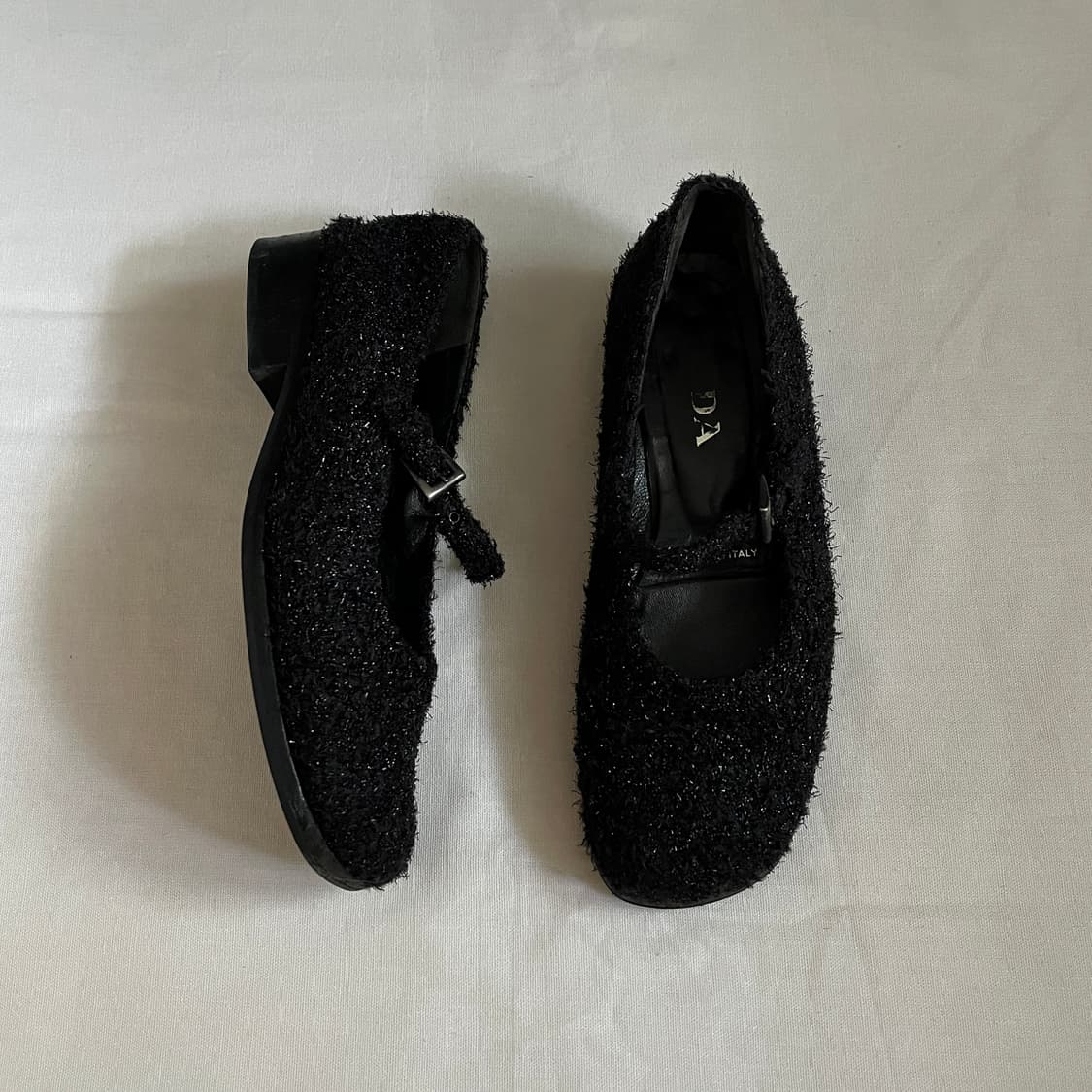 90s hairy tweed mary janes 상품이미지2
