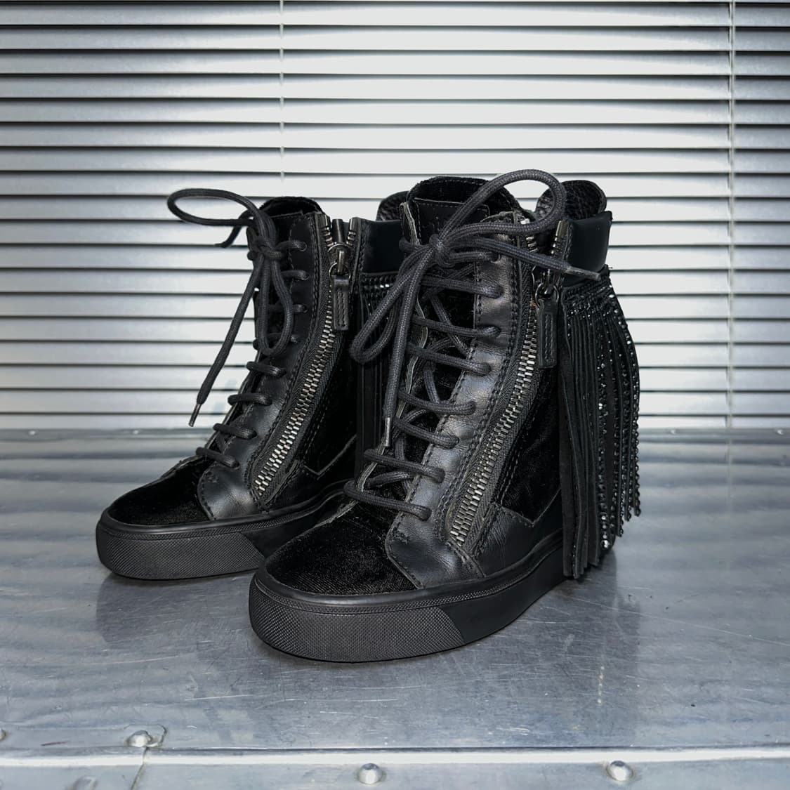 00s 레어 쥬세페 자노티 웨지 스니커즈 힐 상품이미지4