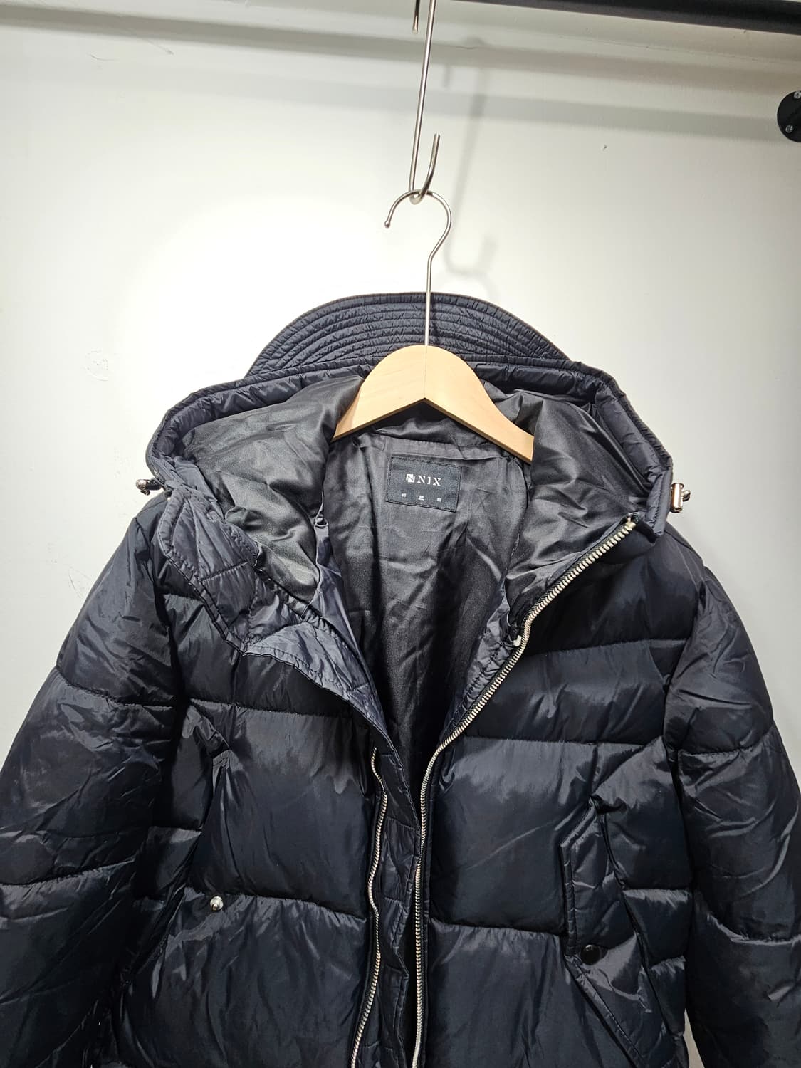 닉스(NIX) 블랙 오리털 롱패딩 90 상품이미지5