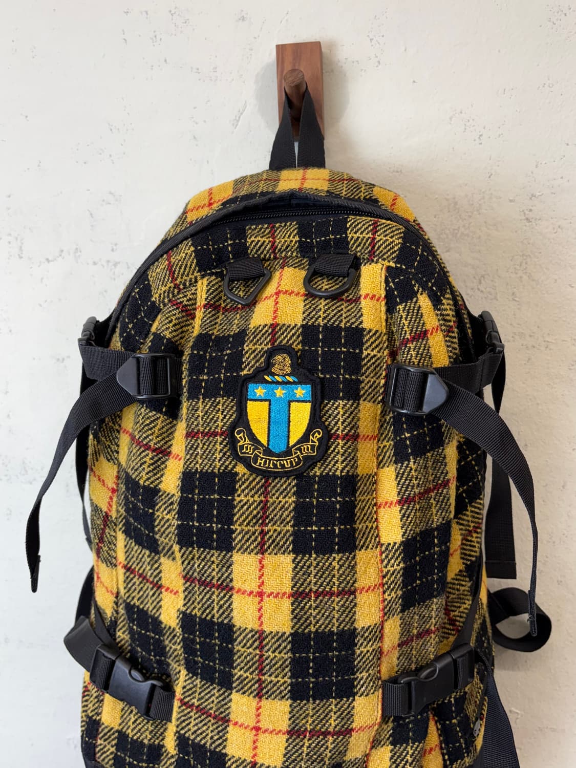 해리스트위드 90s 빈티지 체크 트위드 마운틴 백팩 상품이미지5