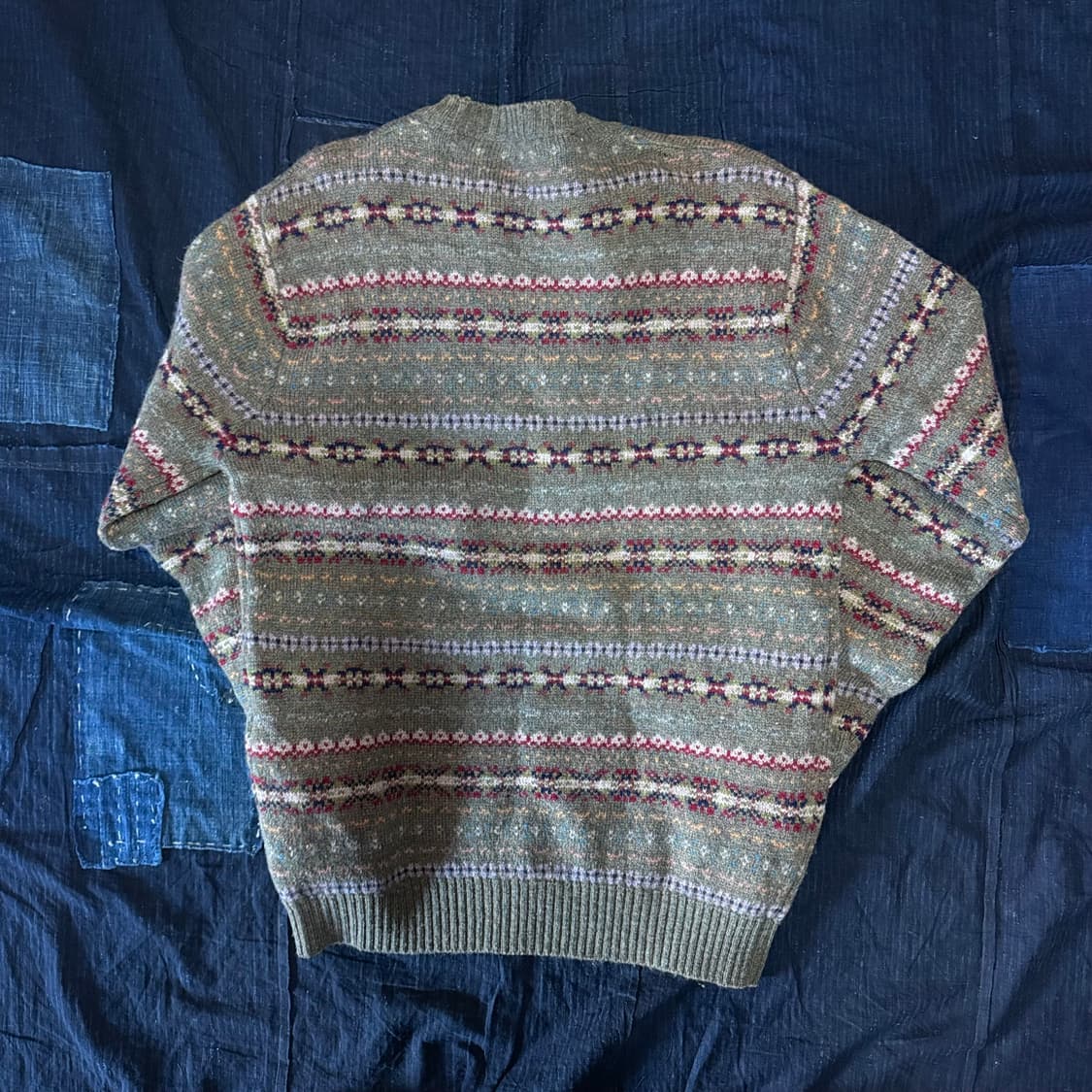 90‘s 빈티지 페어아일 울 니트 100 상품이미지5
