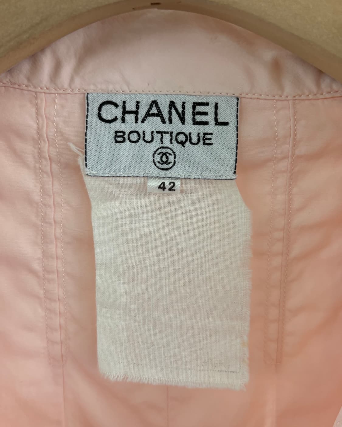 Chanel 샤넬 90’s CC로고 핑크 포켓 셔츠 상품이미지4