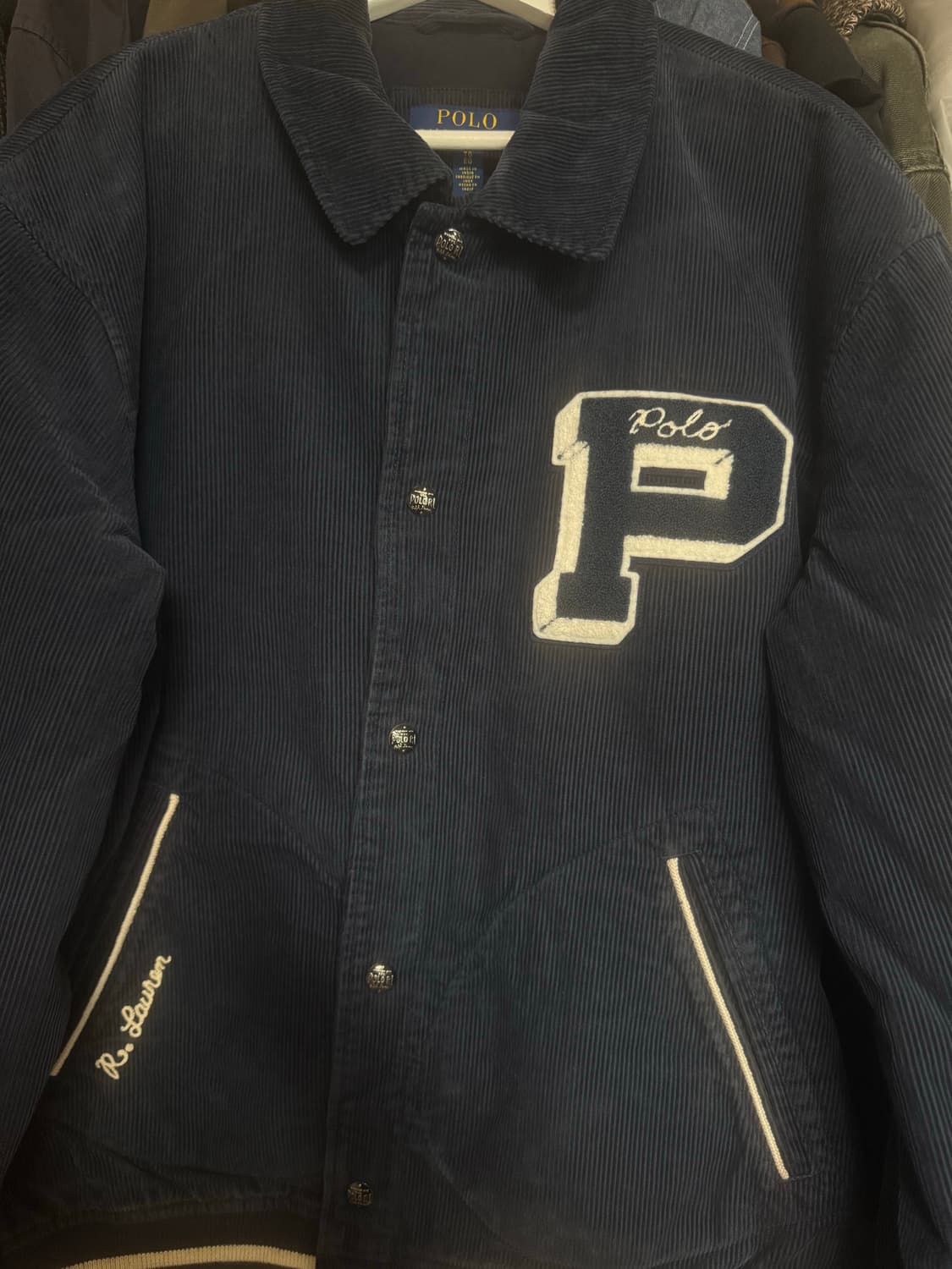 폴로 랄프로렌 코듀로이 레터맨 자켓 상품이미지2