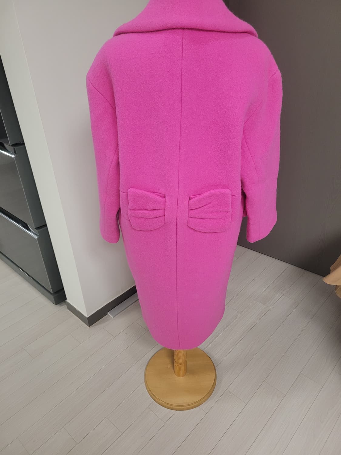 럭키슈에뜨 한예슬 리본 코트 (Hot Pink) 36사이즈 상품이미지5