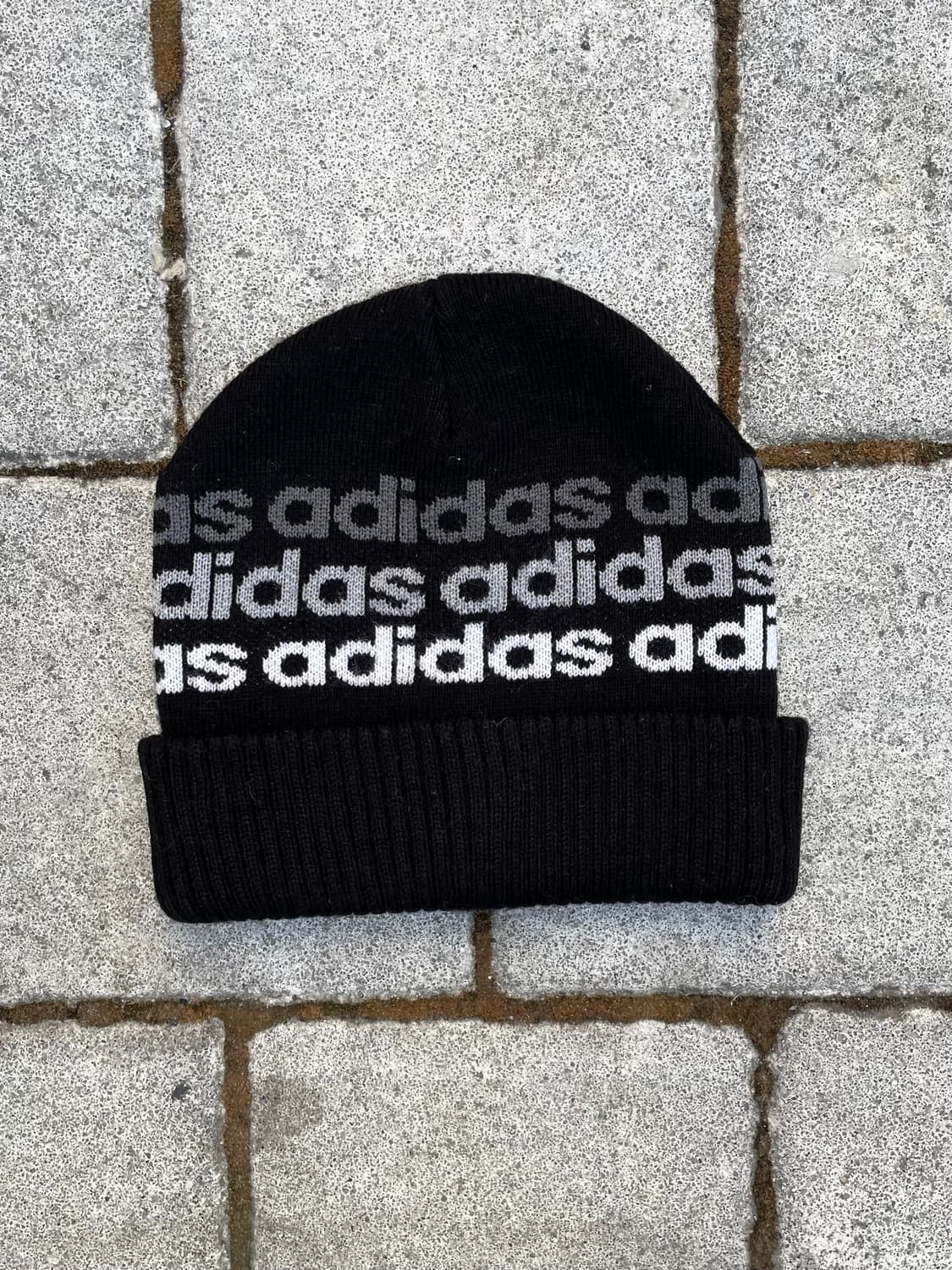 Jpn Adidas 아디다스 스펠아웃 로고 커프 비니 상품이미지2