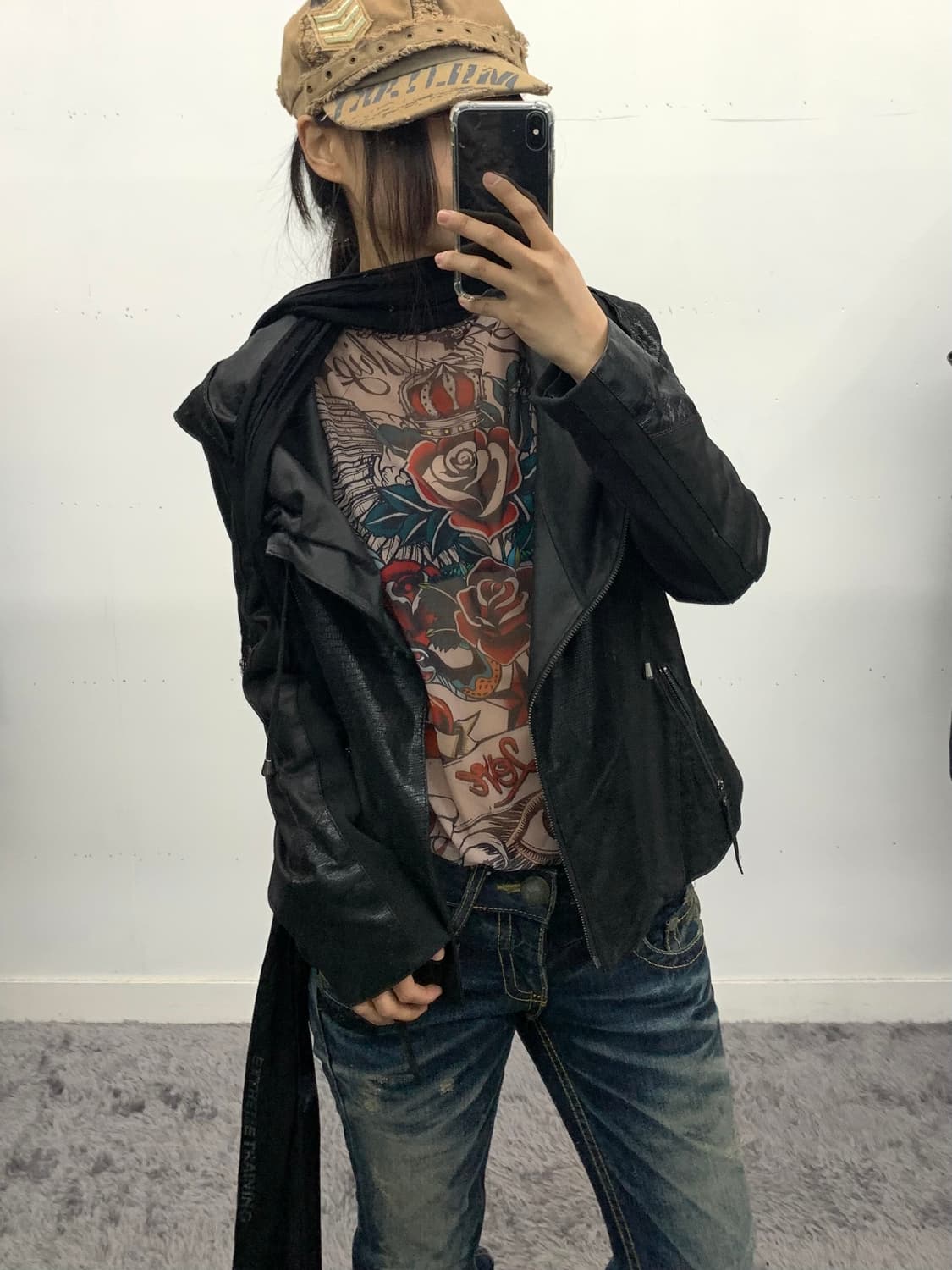 장폴고티에맛 프린팅 시스루 롱슬리브 상품이미지1