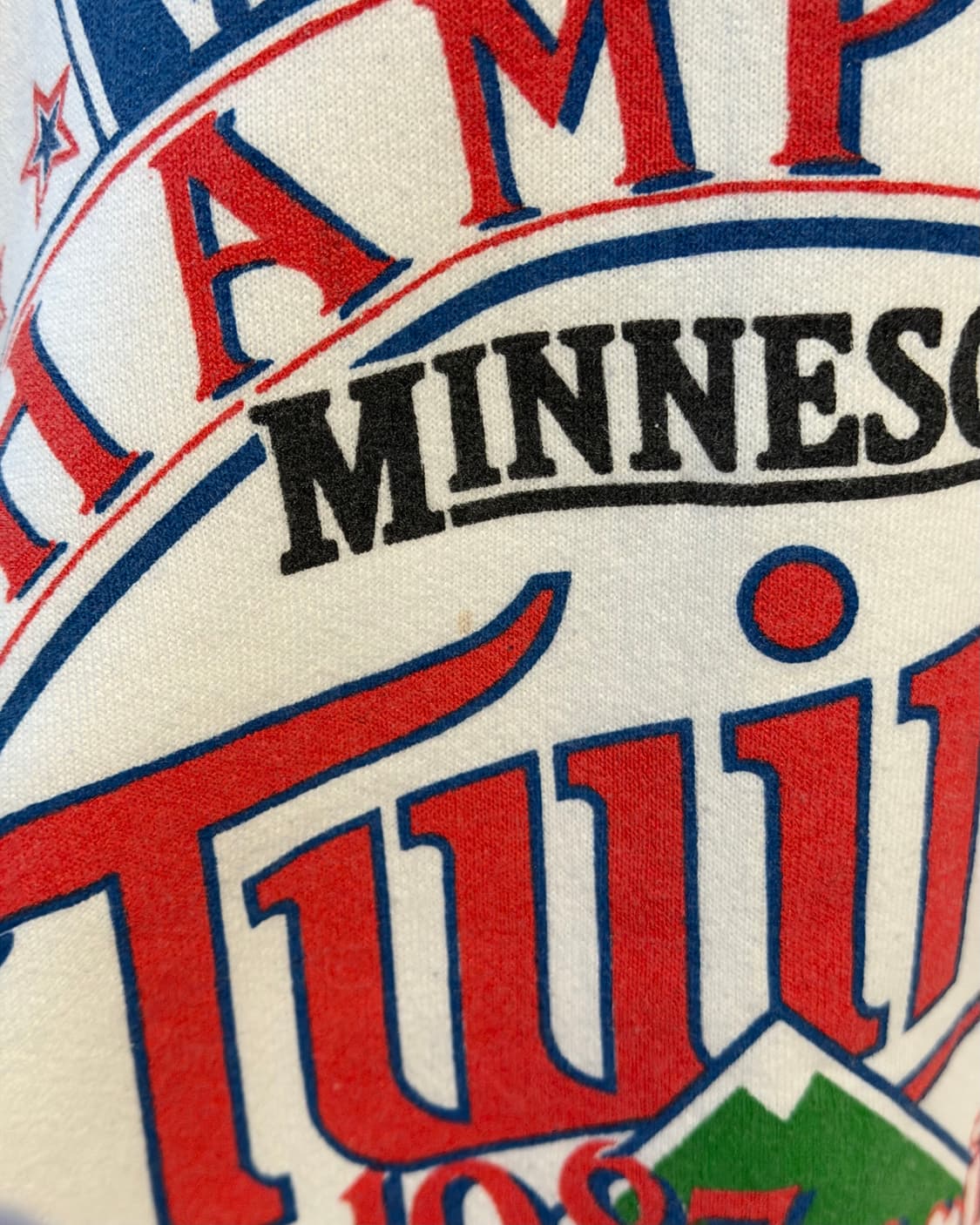USA 80s MINNESOTA TWINS 1987 sweat shirt 상품이미지4