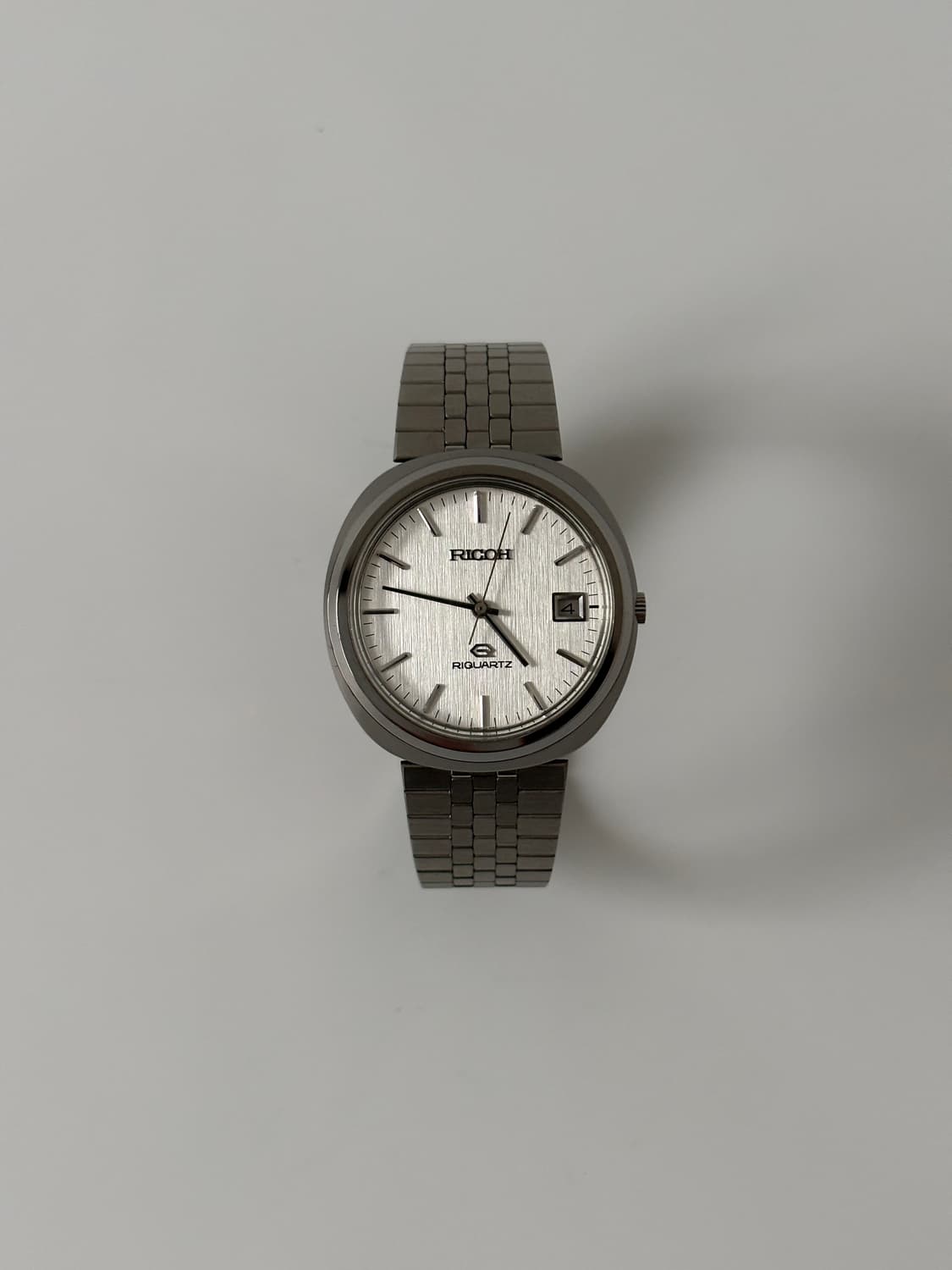 리코 1980년대 스트라이프 다이얼 실버 리쿼츠 남성 상품이미지4