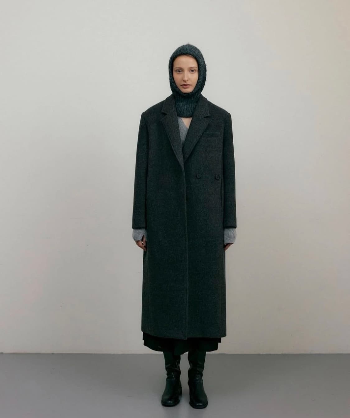 아워코모스 993 bustier set double wool coat 상품이미지1