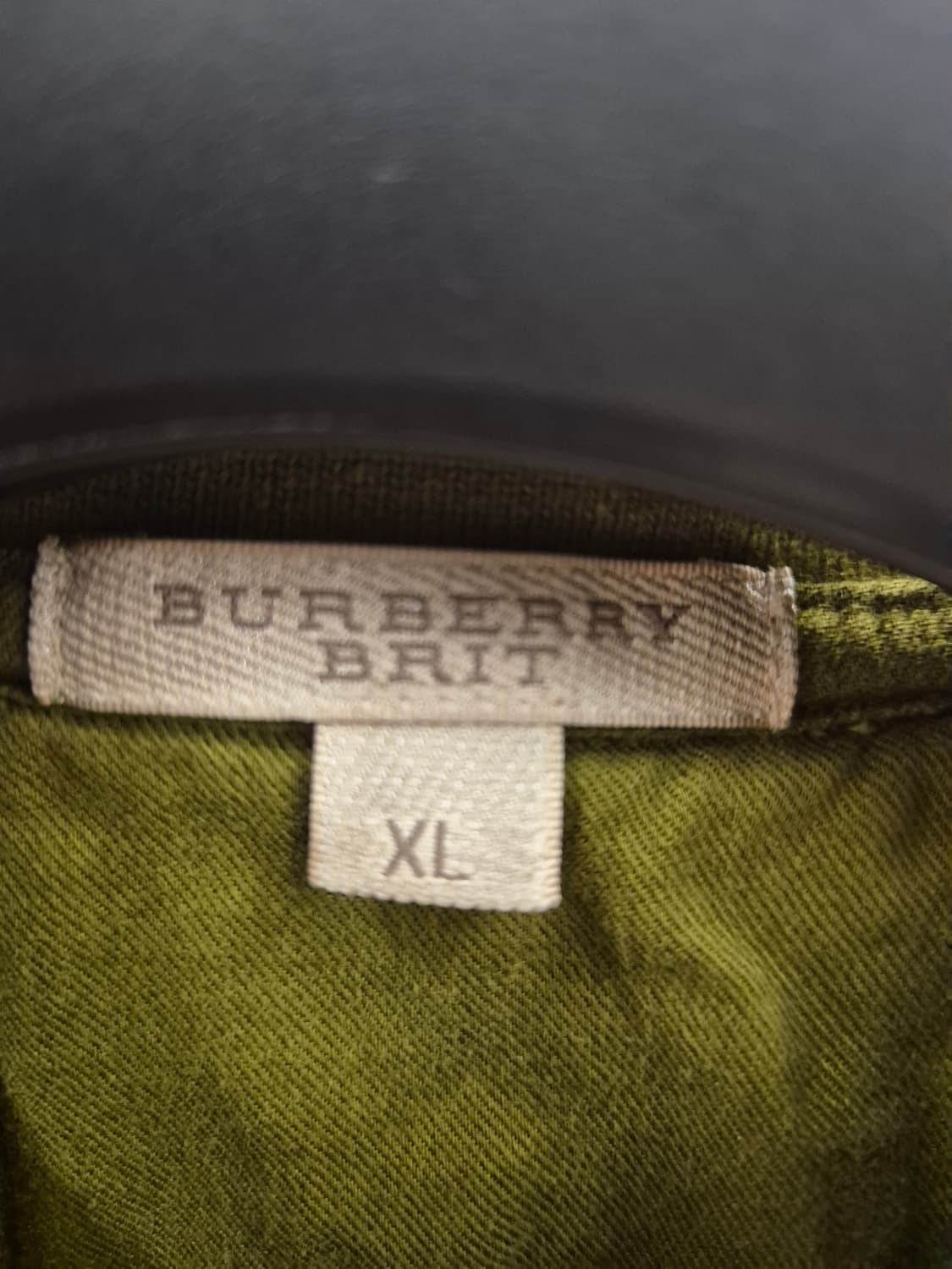 버버리 올리브 그린 반팔 폴로티셔츠 XL 상품이미지9