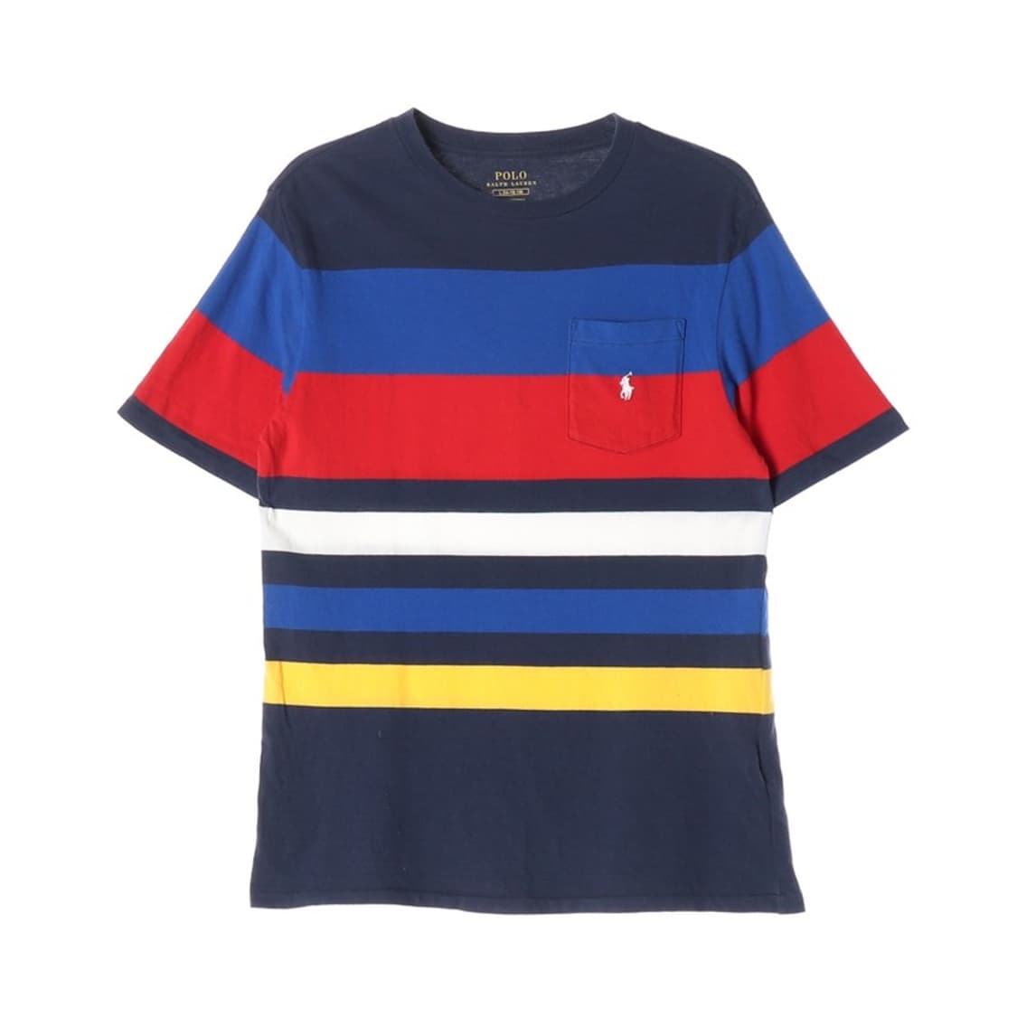 폴로 랄프 로렌 보이즈 멀티 스트라이프 포켓 티셔츠 14-16 상품이미지1