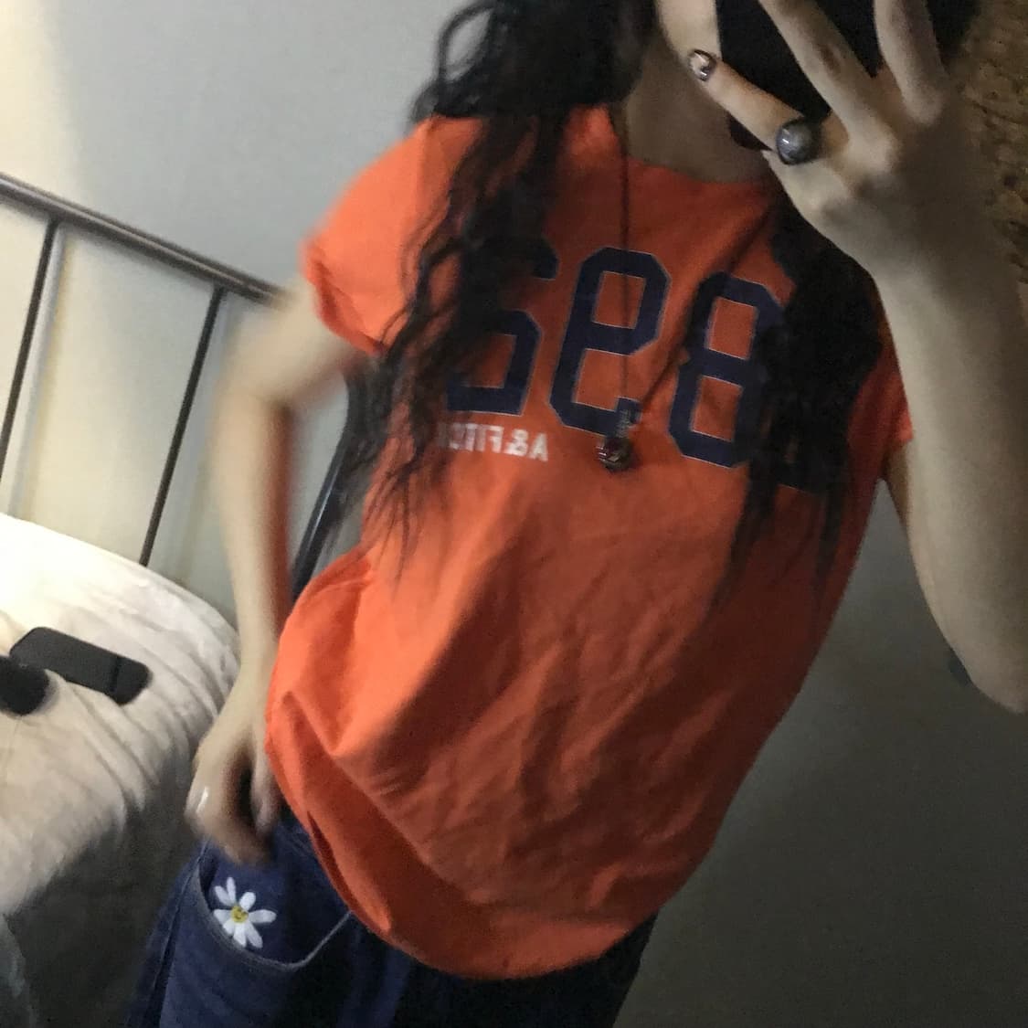 Abercrombie 아베크롬비 오렌지 반팔티 상품이미지3
