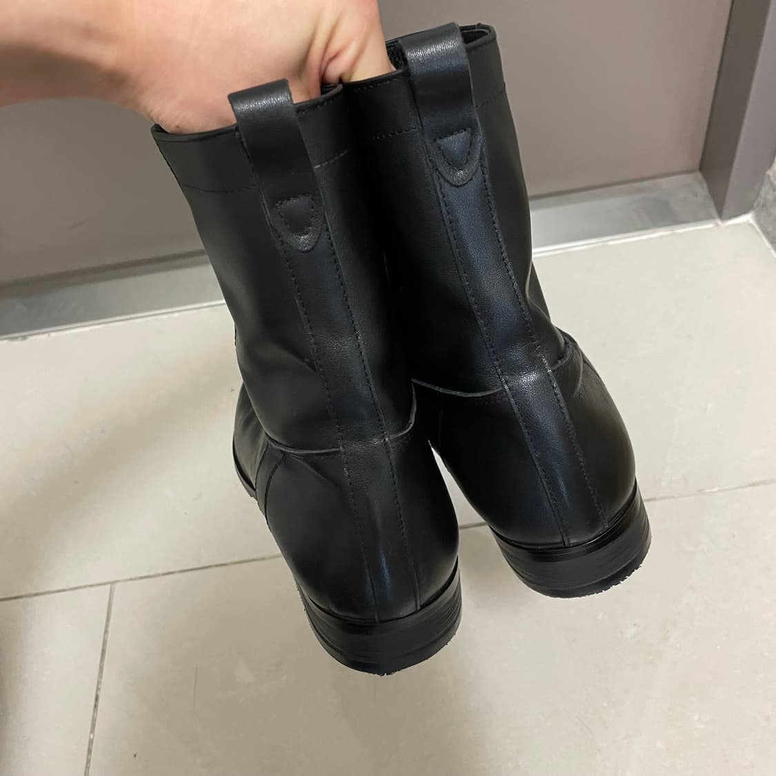 폴리테루 레더 부츠 반무광 1 사이즈 상품이미지3