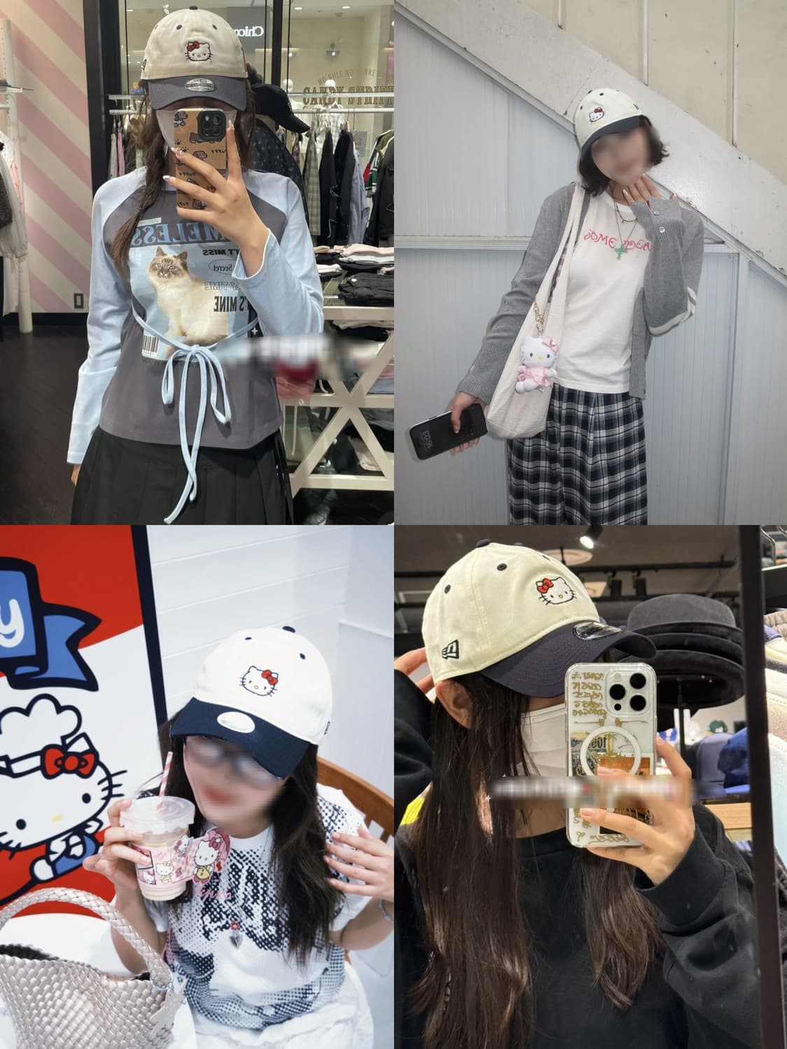 크림베이지 레드 애플 사과 뉴에라 9twenty 헬로키티 볼캡  상품이미지2