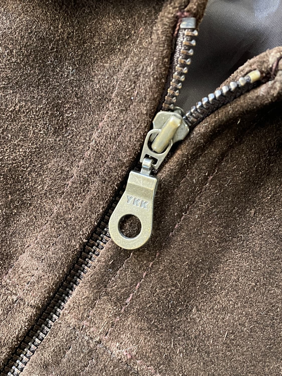 90s Dickies Cow Hide Suede Dark Brown 상품이미지5