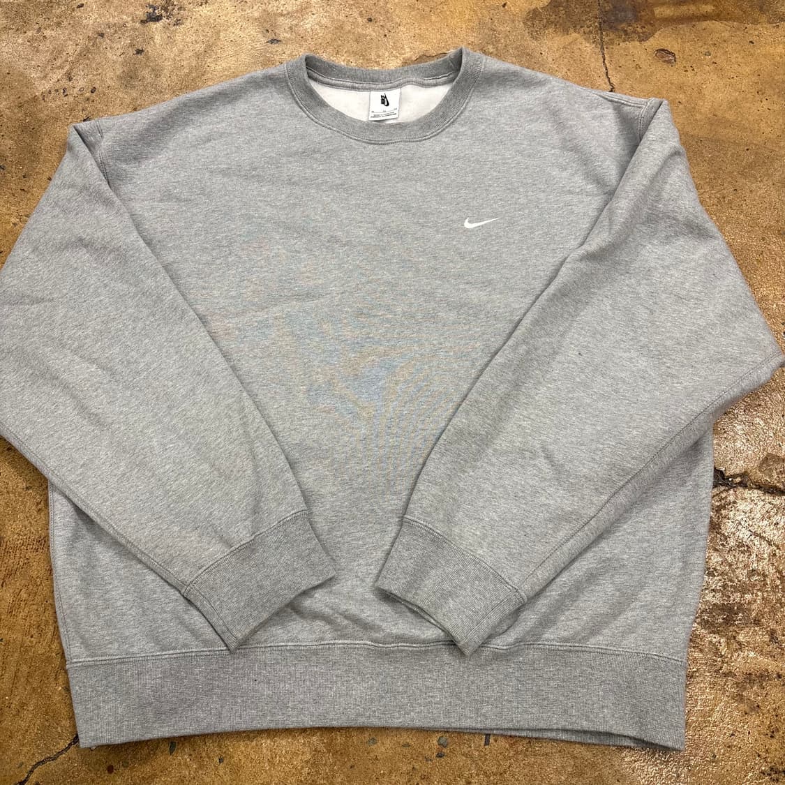 [정품/XL,105] 나이키 스우시 맨투맨 그레이 b15 상품이미지2