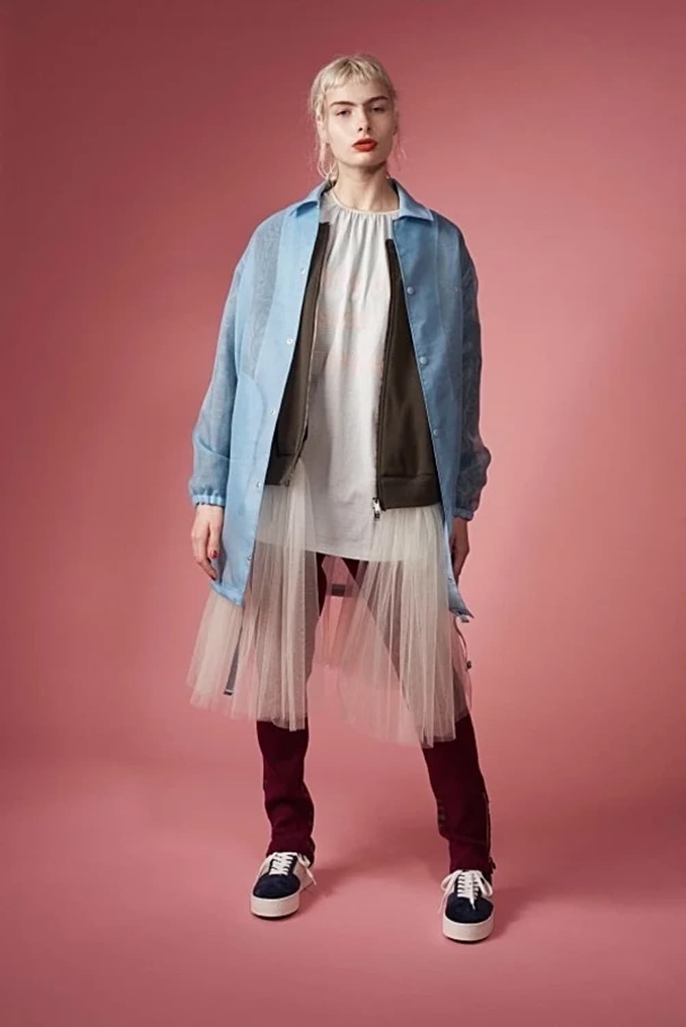 ( 레어) 수언더커버 18ss 카키 자켓 도킹나일론 스커트 상품이미지1