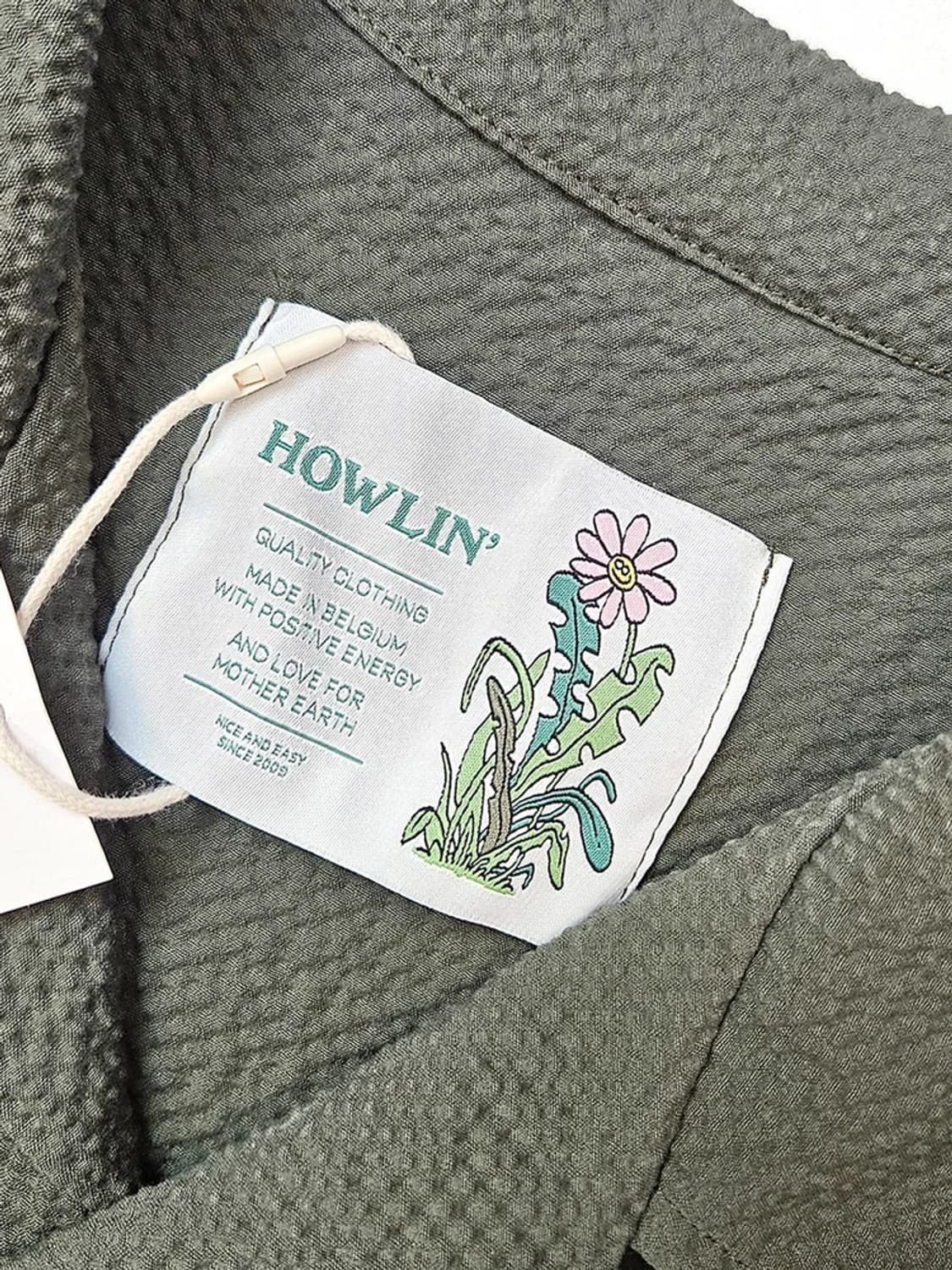 하울린 Howlin 23ss 시어서커 반팔 셔츠 PN4060 상품이미지5