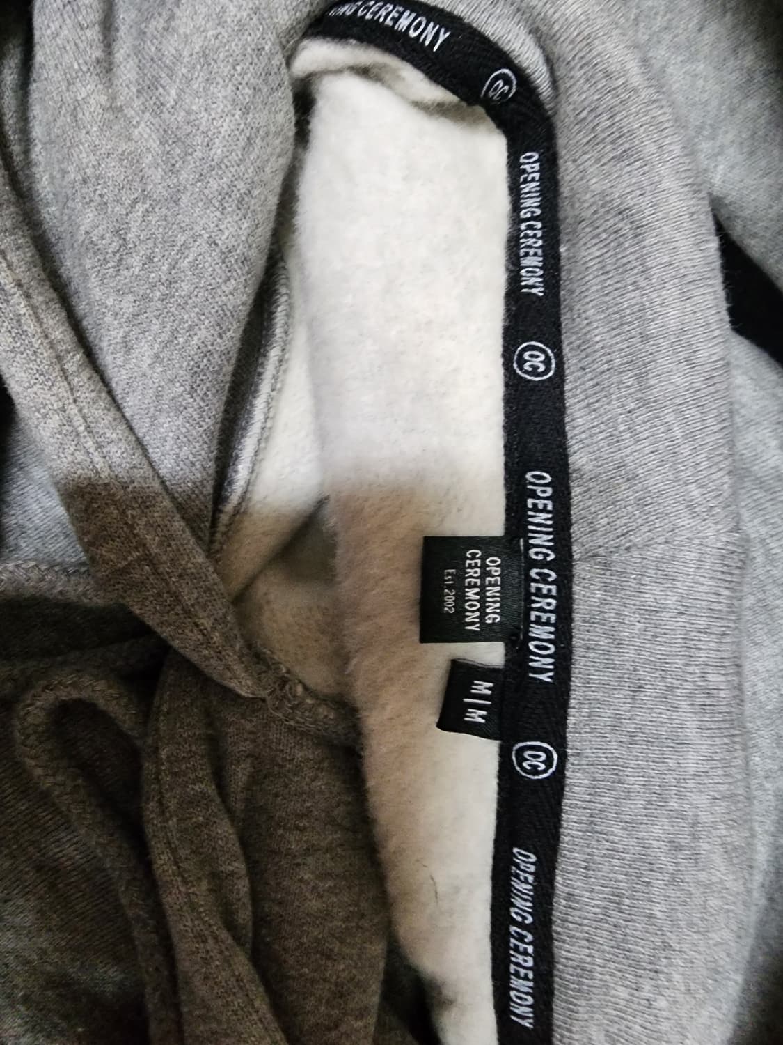 오프닝세레모니 후드티 회색 상품이미지3