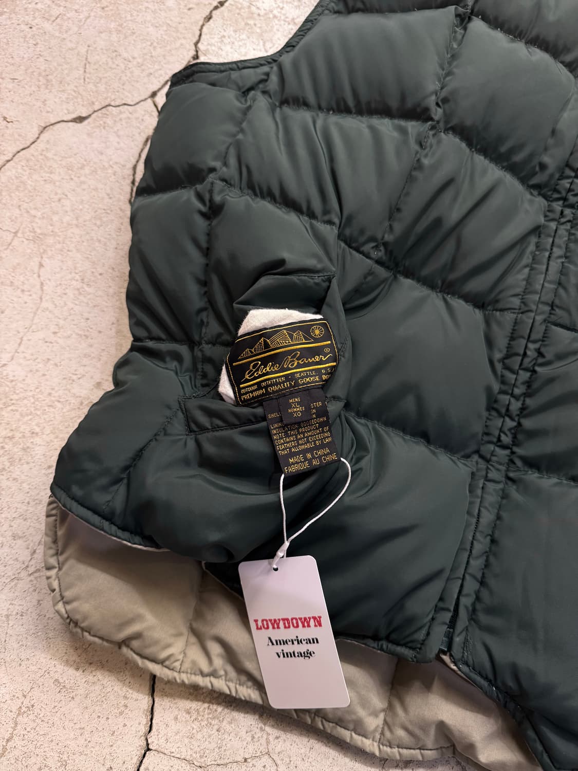 90s 에디바우어 리버서블 구스다운 베스트 상품이미지5