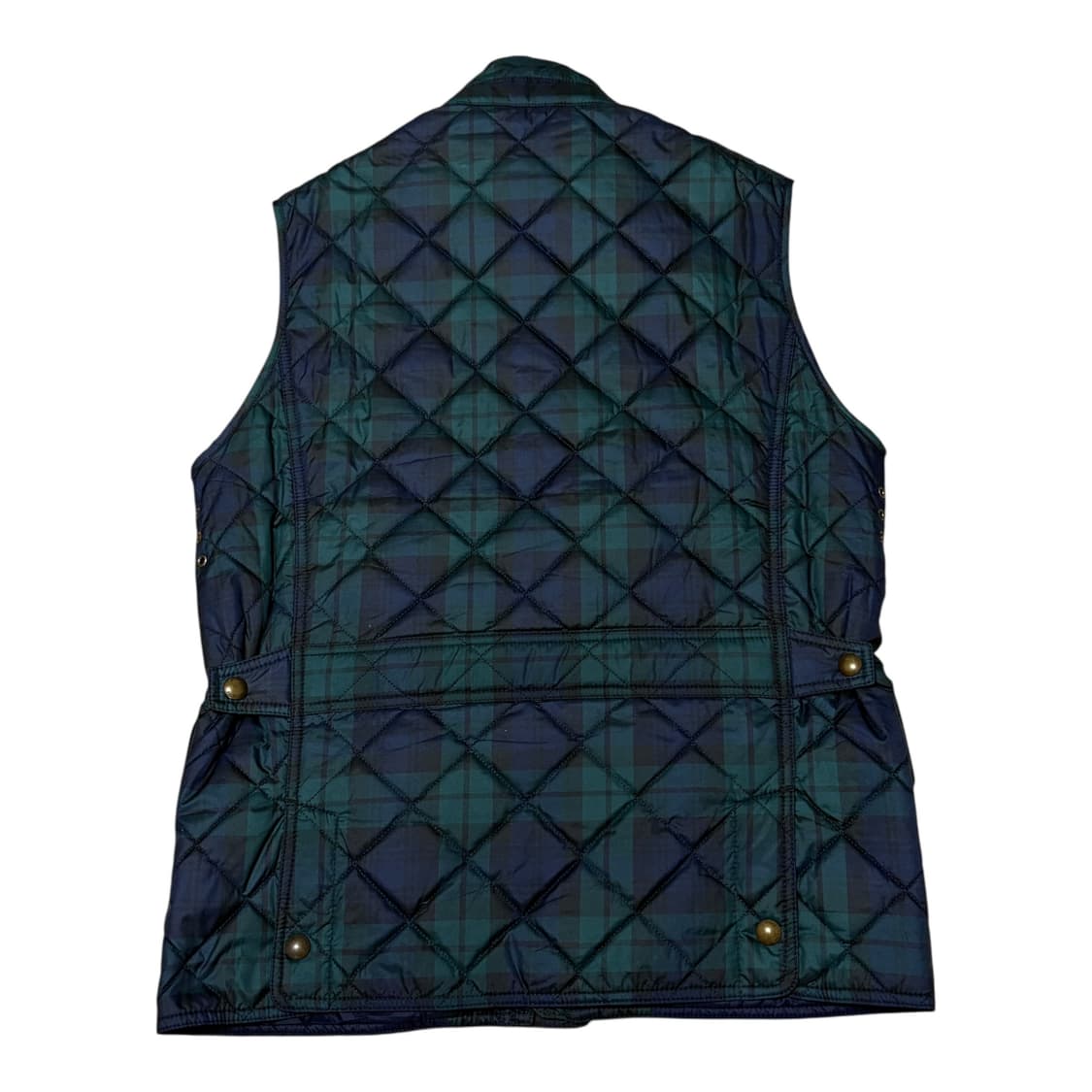 폴로 랄프로렌 타탄체크 퀼티드 경량 패딩 베스트 상품이미지2