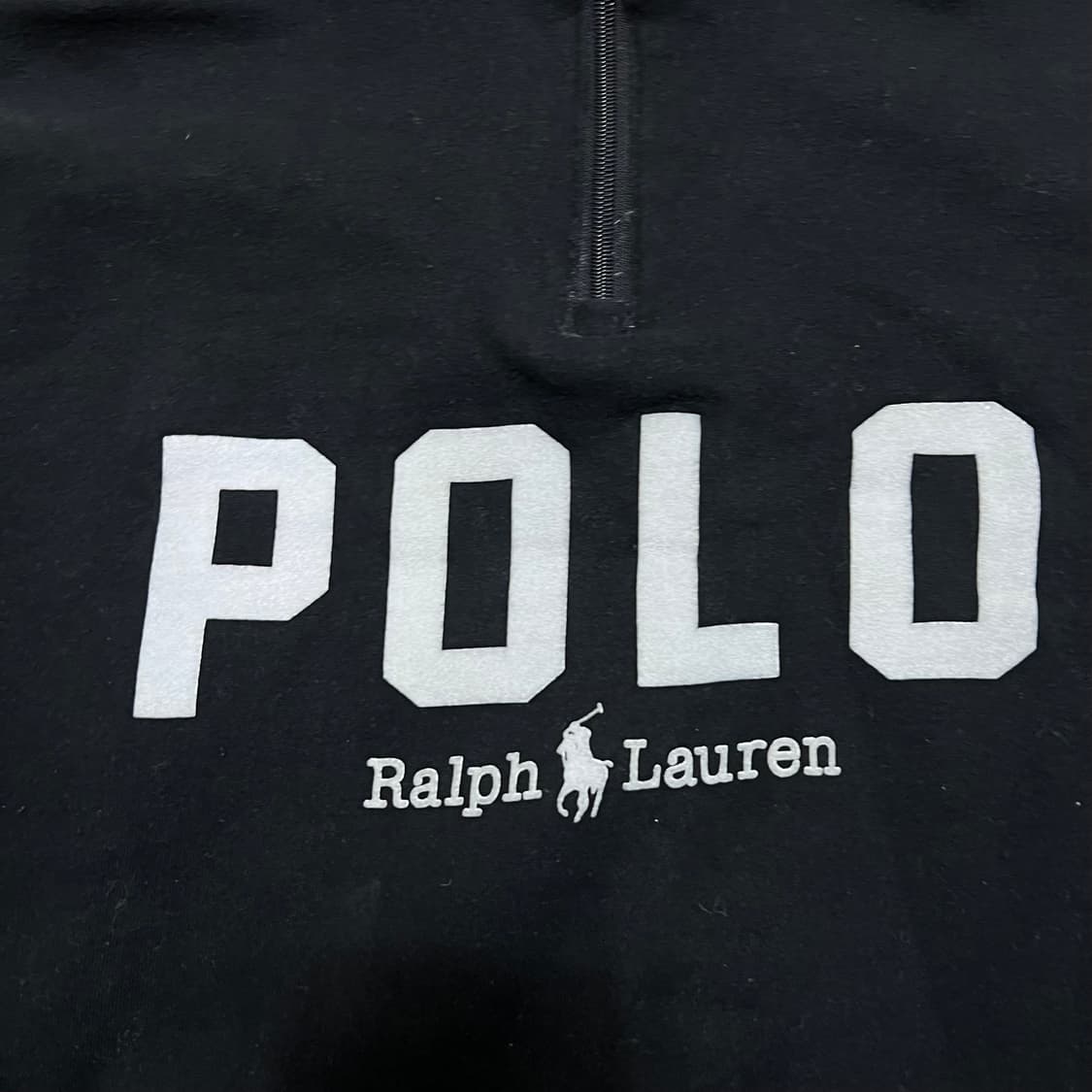 폴로 랄프로렌 빅로고 반집업 맨투맨 [블랙] 2XL/110 상품이미지4