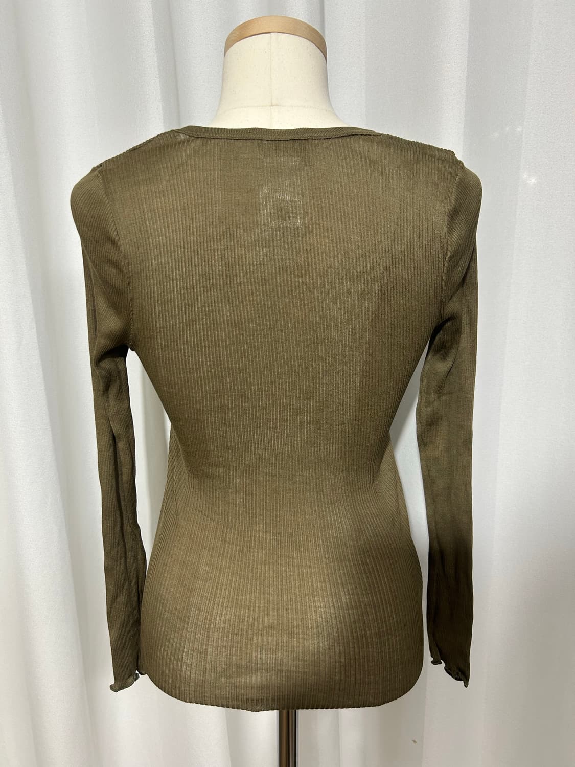 ISABEL MARANT 이자벨마랑 25fw 카키단색면긴팔티셔츠 새상품 상품이미지3