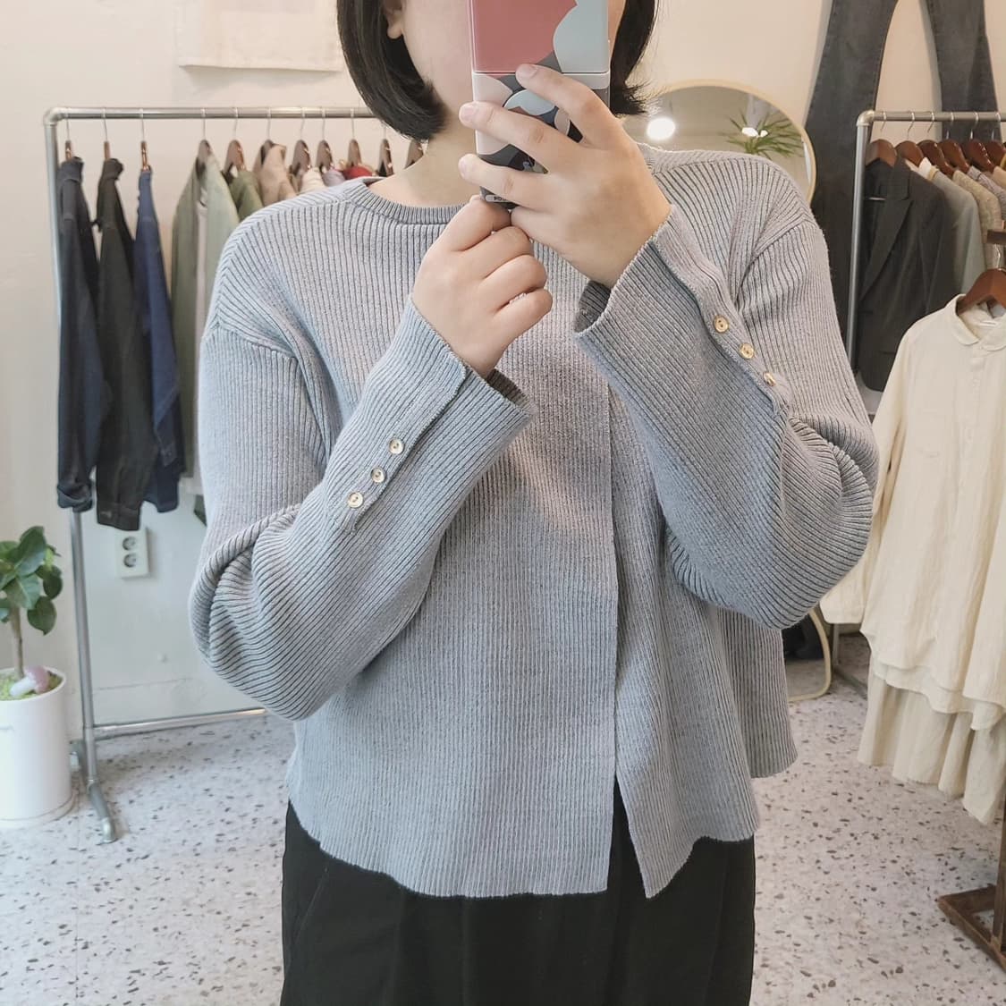 NANDuniverse 절개라인 골지티 상품이미지2