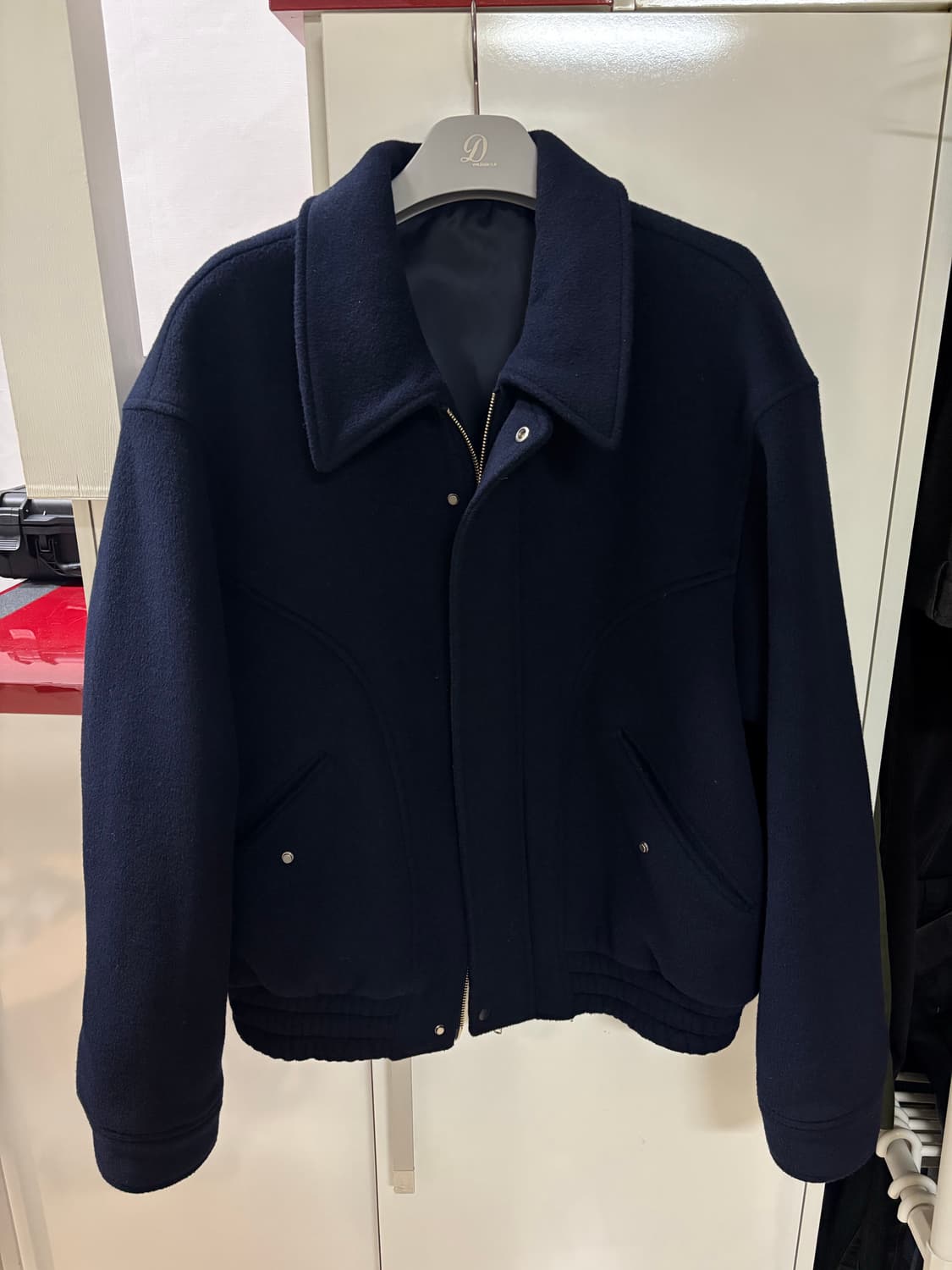 아워스코프 커브드 울 블루종 상품이미지1