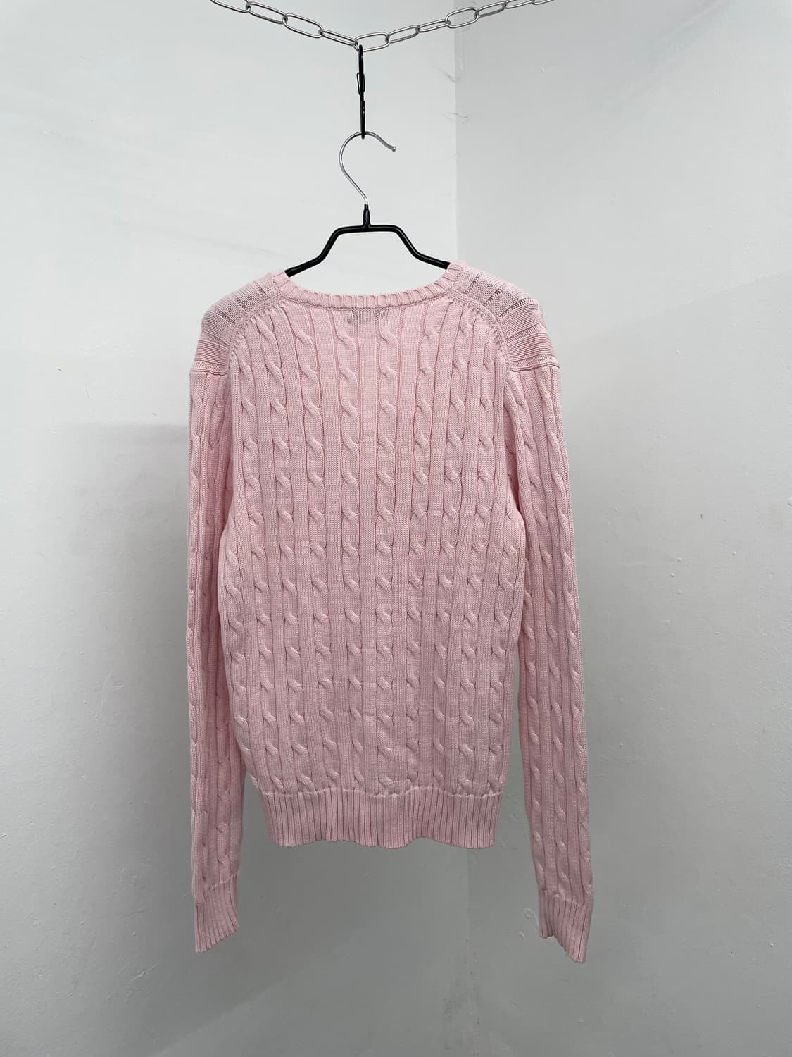 핑크 폴로 케이블 니트🌸 상품이미지5