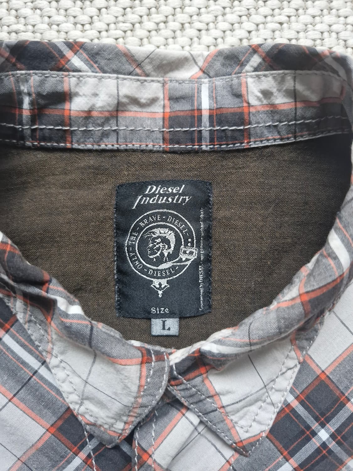 디젤 플레이드 워크셔츠 L  상품이미지3