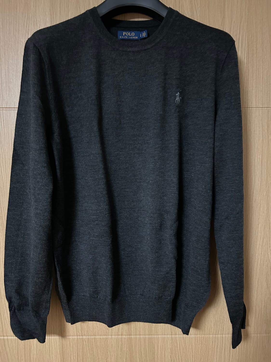 폴로 랄프로렌 워셔블 울 니트 L 차콜 상품이미지1